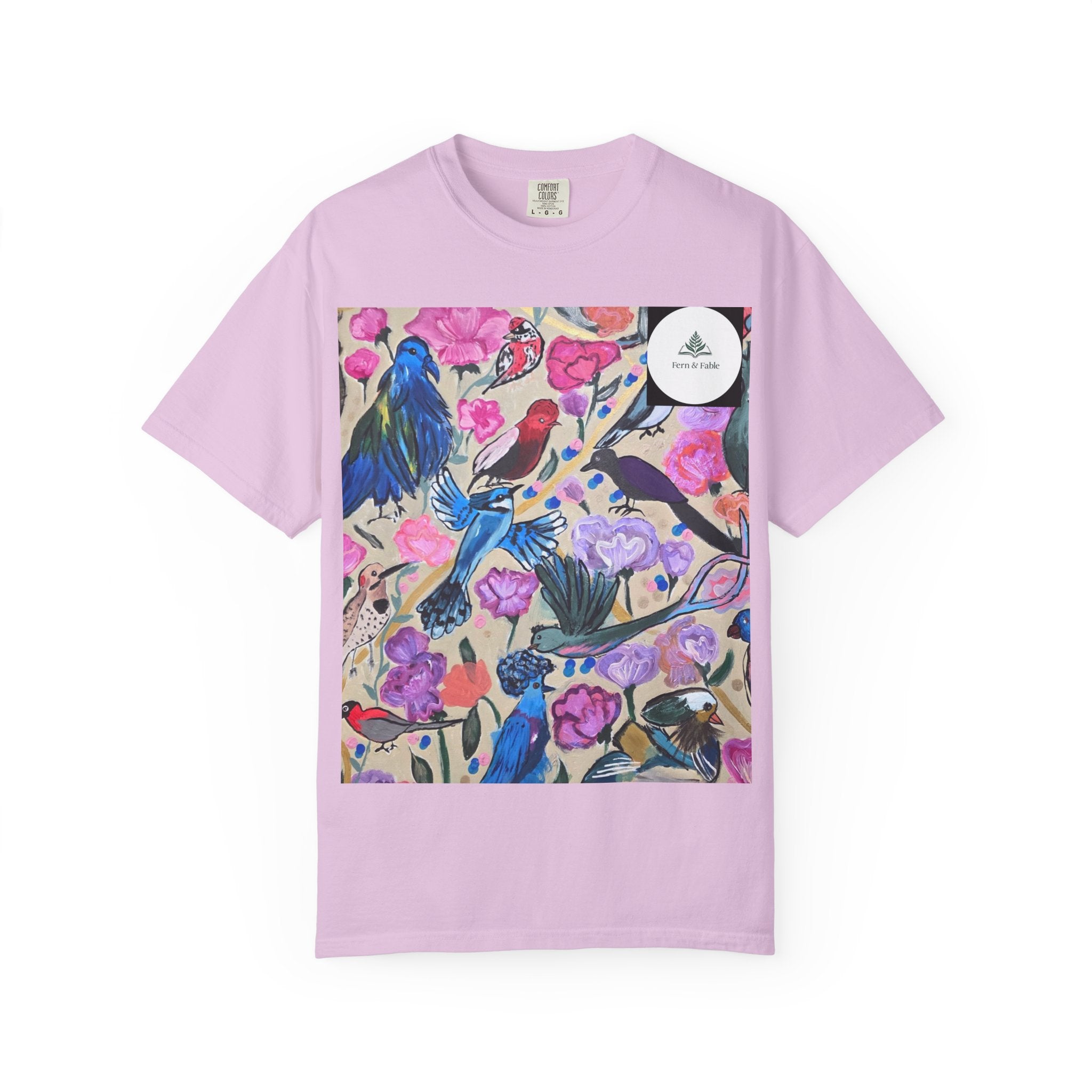 Floral Hummingbird T-Shirt — "Do Good Be Good Stay Queen" Back Print