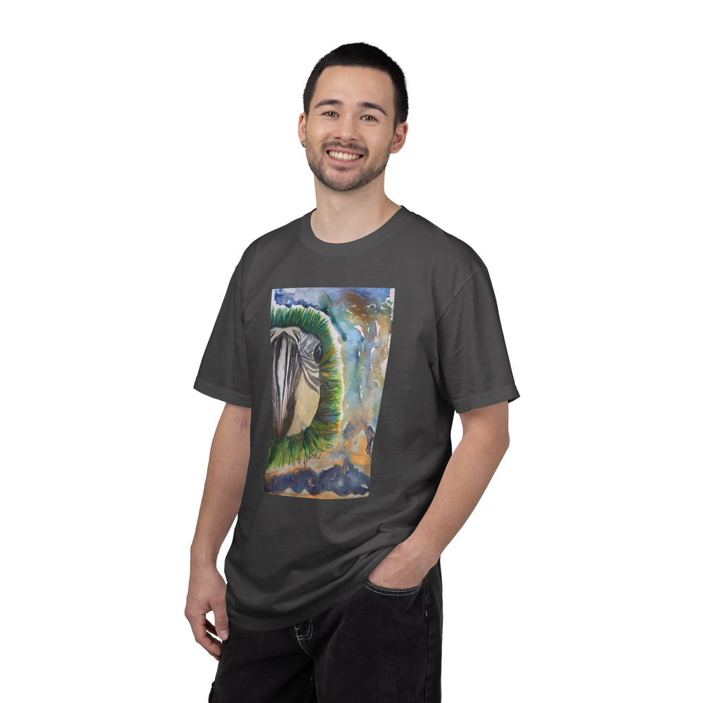 Parrot Eye Art T-Shirt — Colorful Tropical Bird Graphic Tee