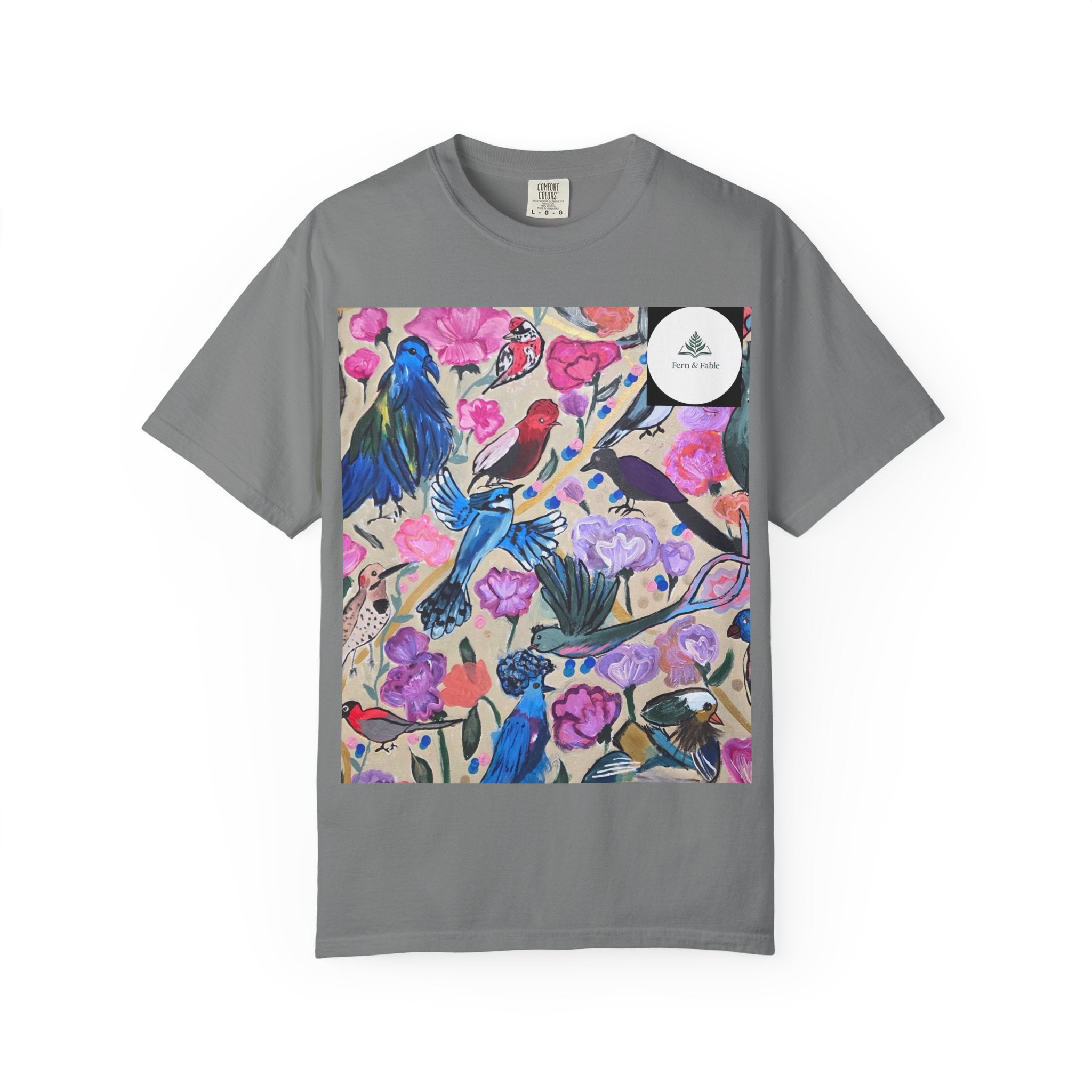Floral Hummingbird T-Shirt — "Do Good Be Good Stay Queen" Back Print