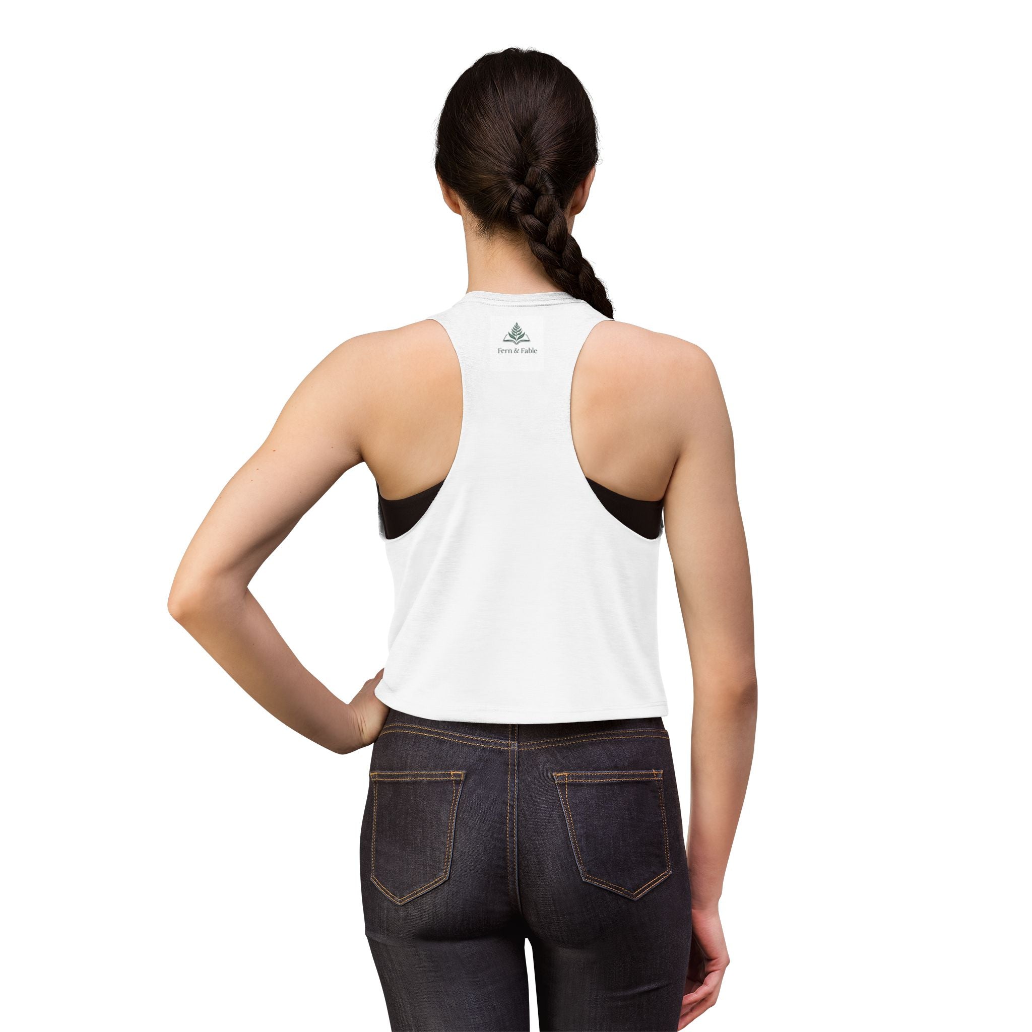 Eagle Portrait Women's Crop Top — Watercolor Bald Eagle Graphic Tank