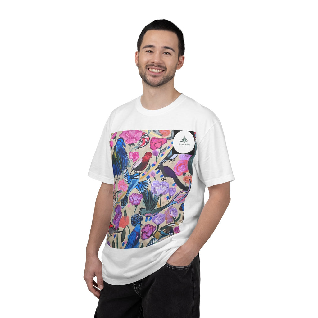 Floral Hummingbird T-Shirt — "Do Good Be Good Stay Queen" Back Print