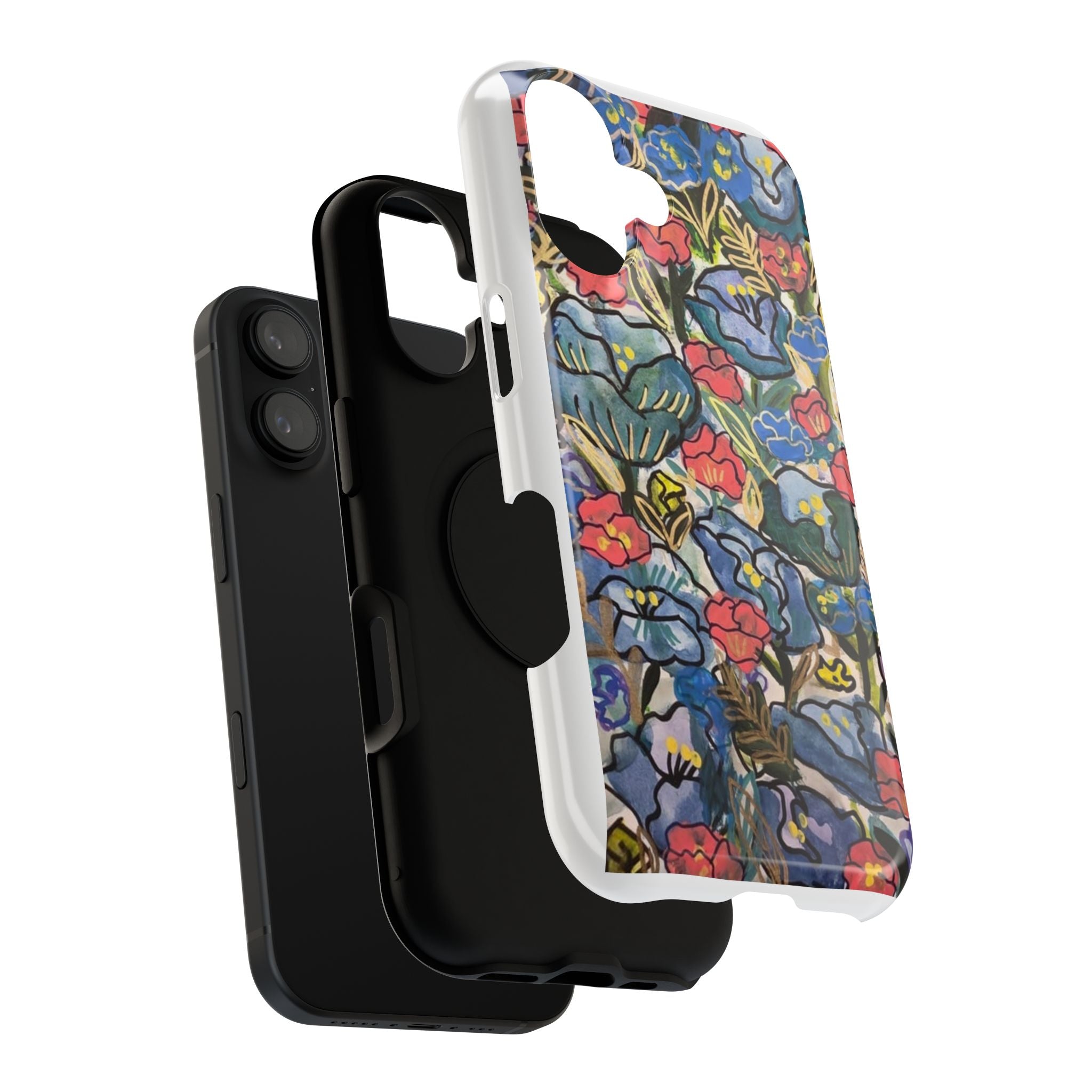 Floral Watercolor Impact-Resistant Phone Case — Colorful Botanical Protection