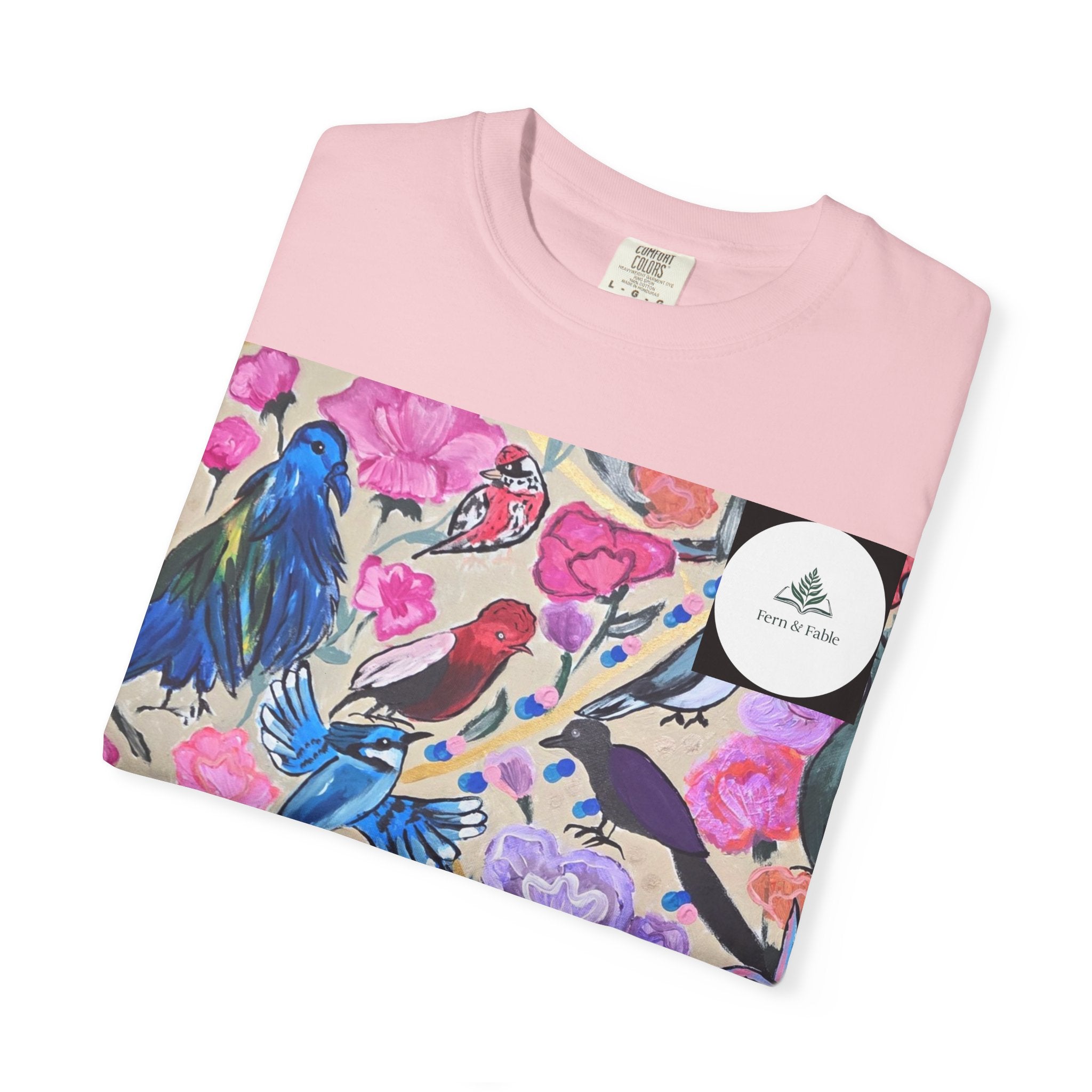 Floral Hummingbird T-Shirt — "Do Good Be Good Stay Queen" Back Print