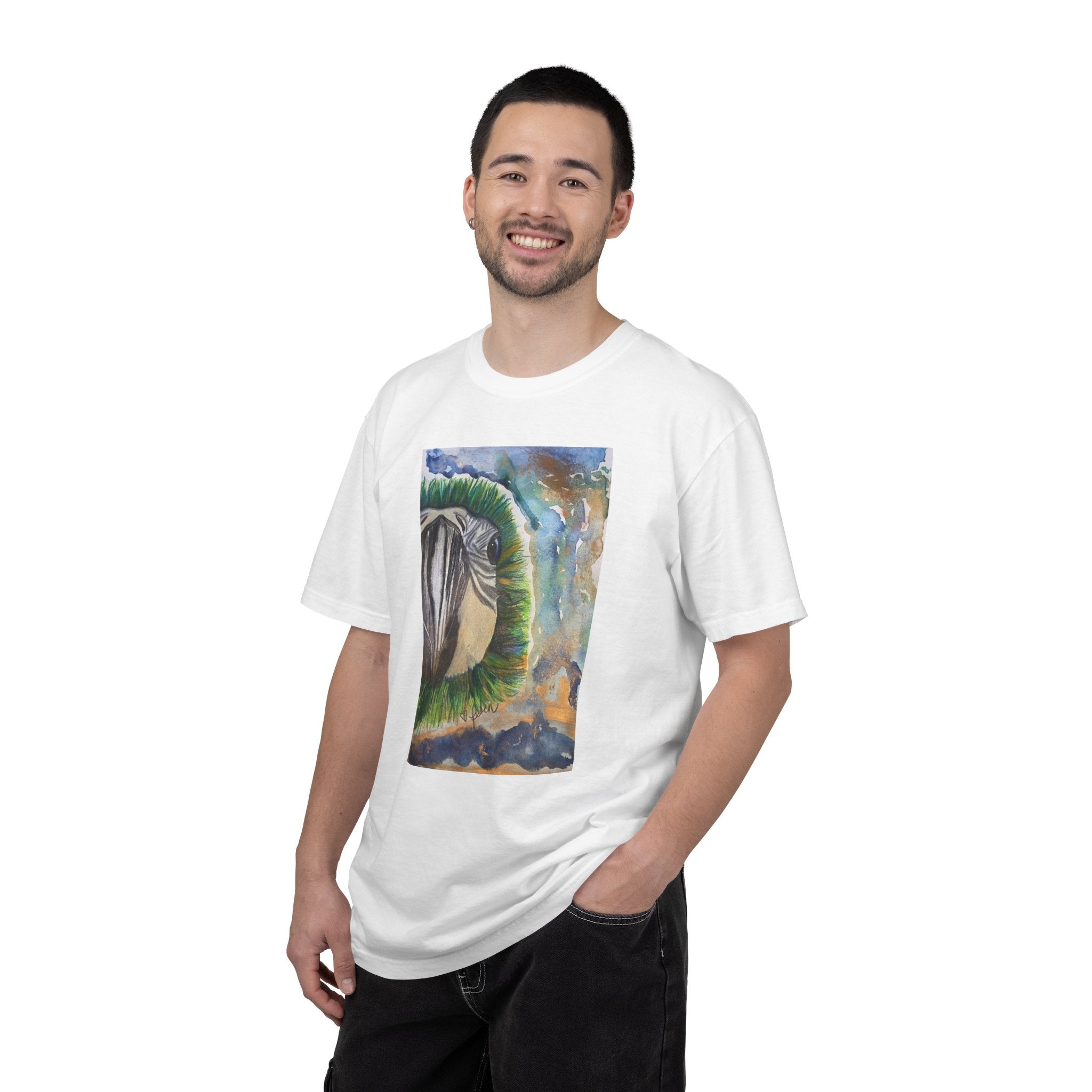 Parrot Eye Art T-Shirt — Colorful Tropical Bird Graphic Tee