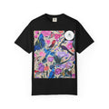 Floral Hummingbird T-Shirt — "Do Good Be Good Stay Queen" Back Print