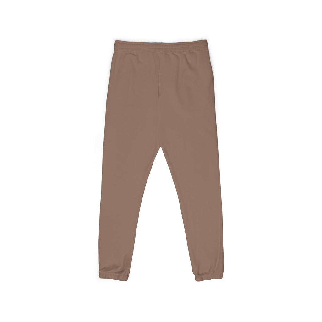 Embroidered Circle Logo Sweatpants — Garment-Dyed Fleece Joggers