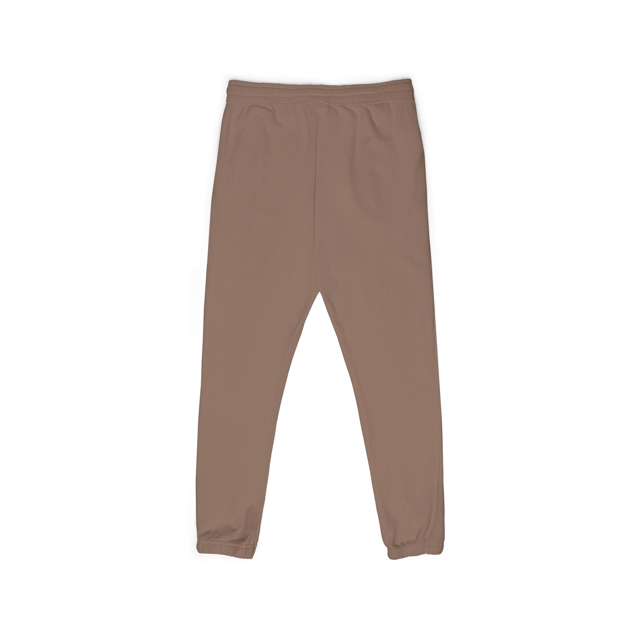 Embroidered Circle Logo Sweatpants — Garment-Dyed Fleece Joggers
