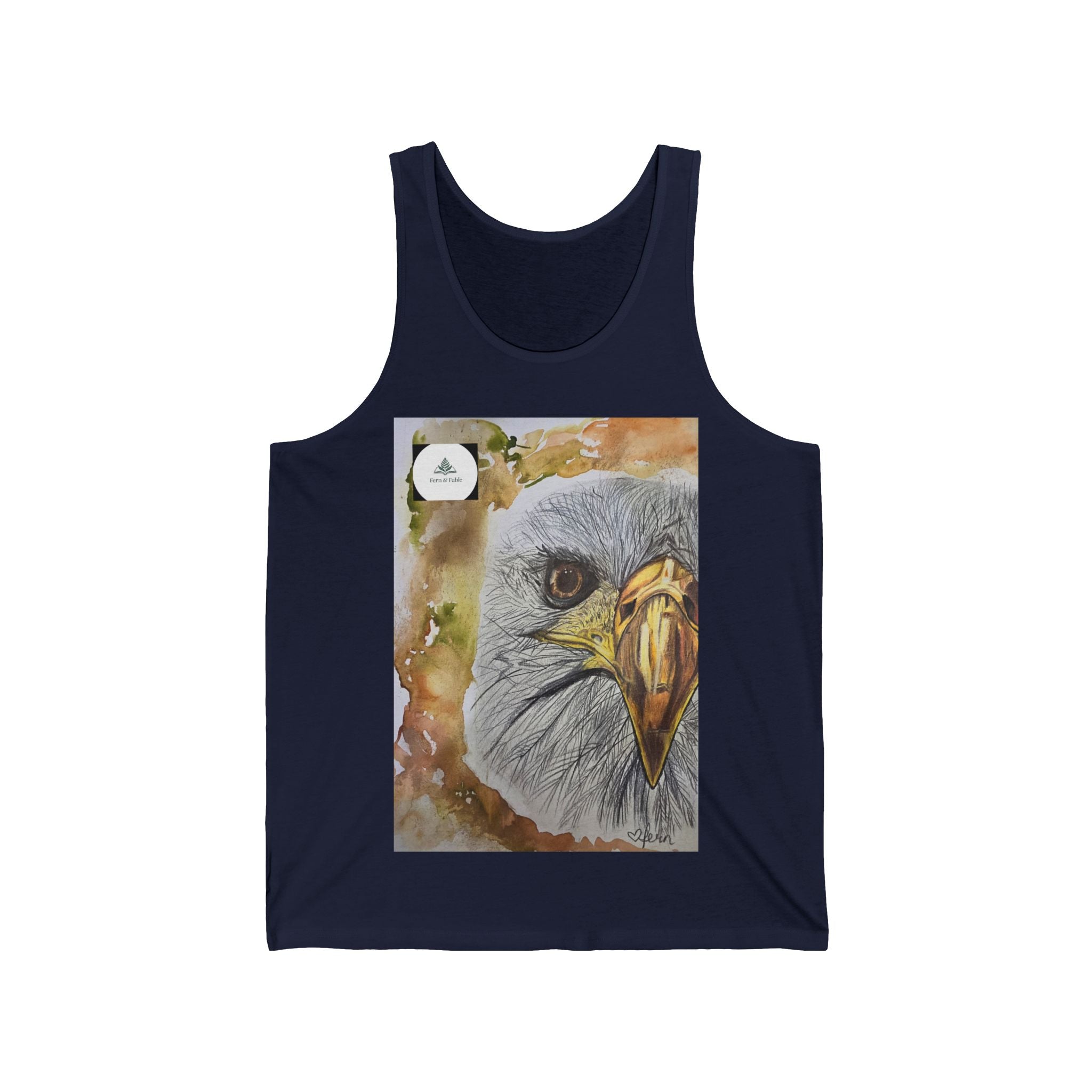 Eagle Portrait Tank Top — Detailed Wildlife Beak Art Tank