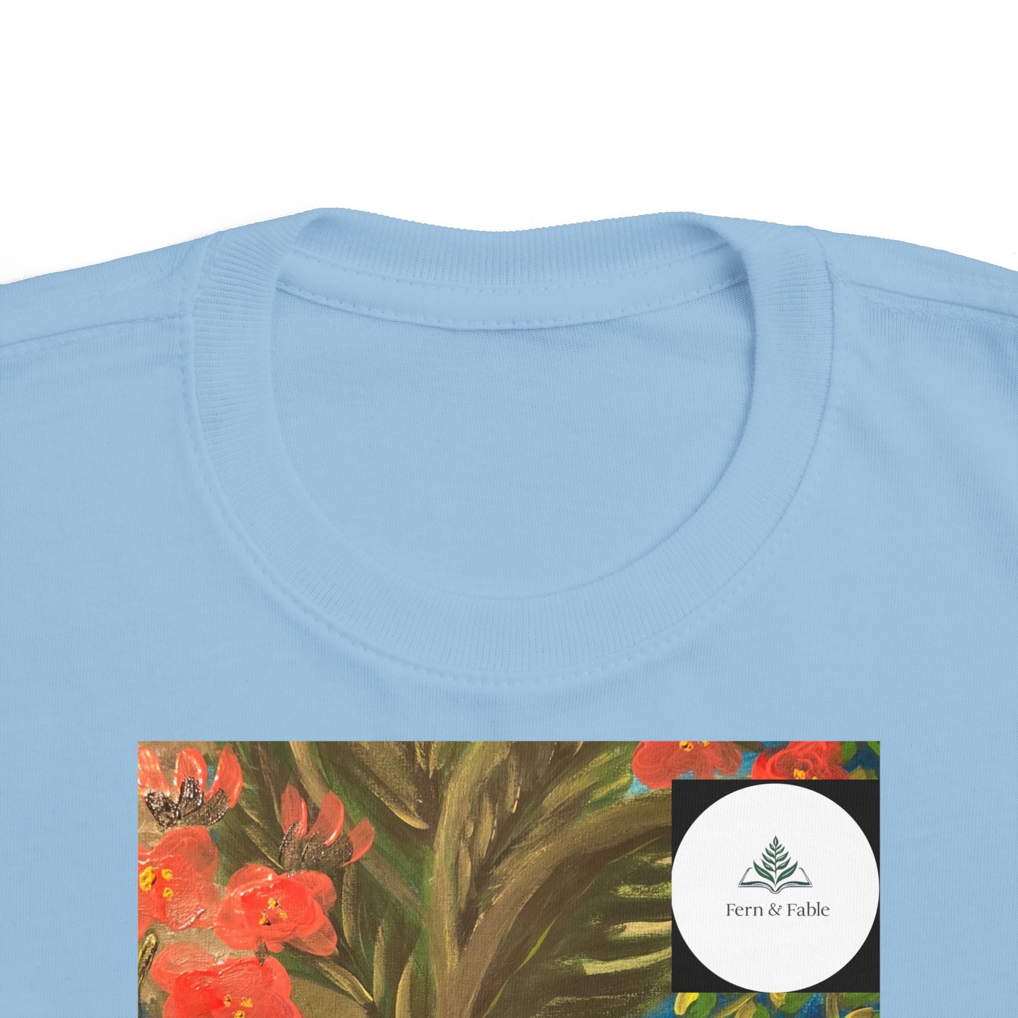 Toddler Tee — Colorful Tropical Floral Print Kids Shirt