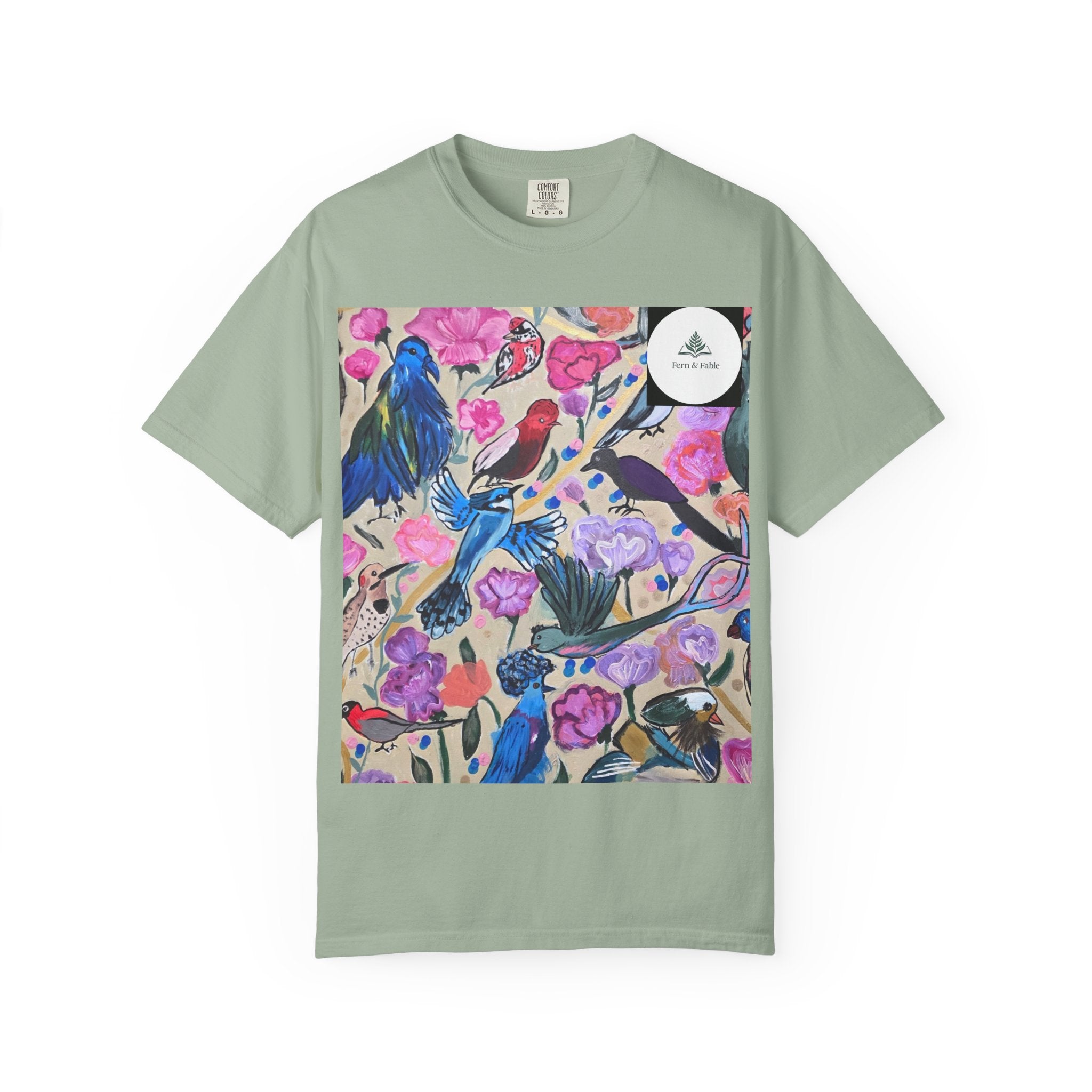Floral Hummingbird T-Shirt — "Do Good Be Good Stay Queen" Back Print