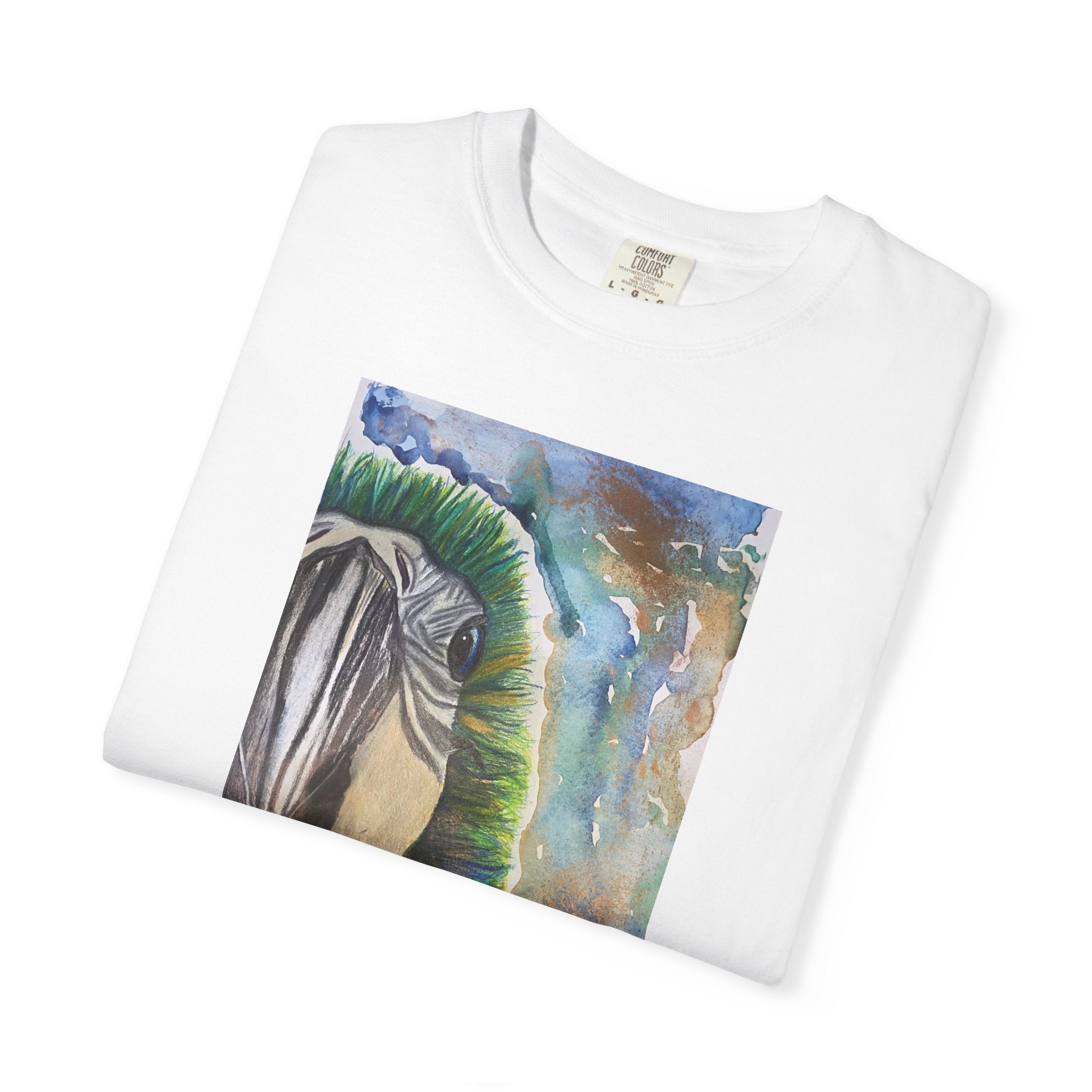 Parrot Eye Art T-Shirt — Colorful Tropical Bird Graphic Tee