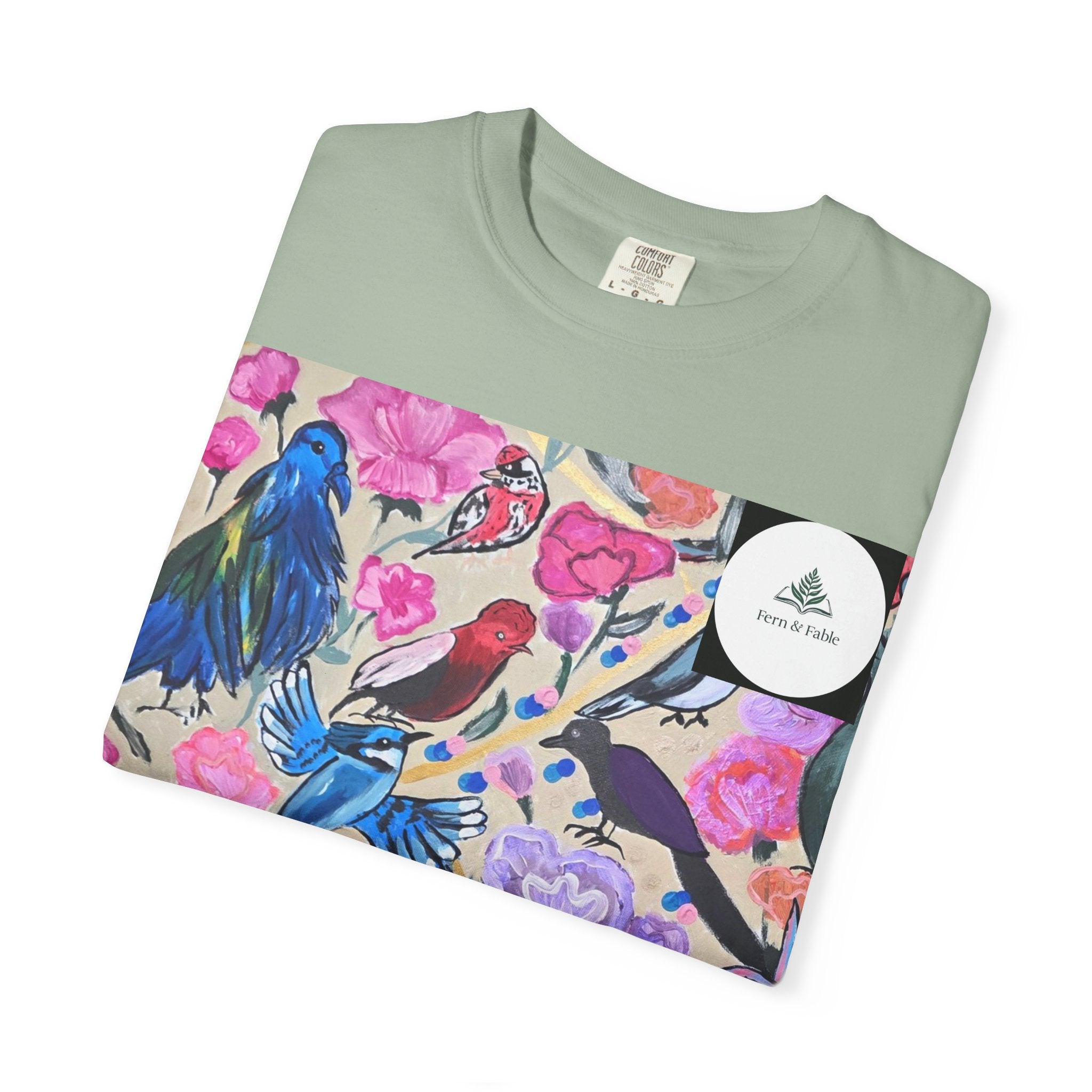 Floral Hummingbird T-Shirt — "Do Good Be Good Stay Queen" Back Print