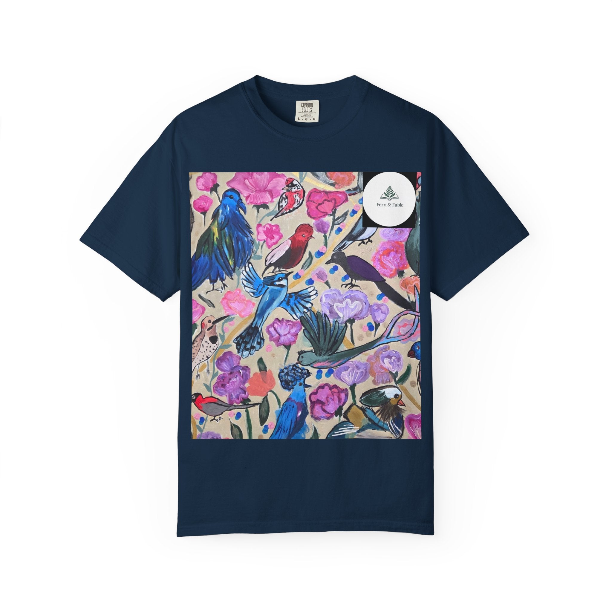 Floral Hummingbird T-Shirt — "Do Good Be Good Stay Queen" Back Print