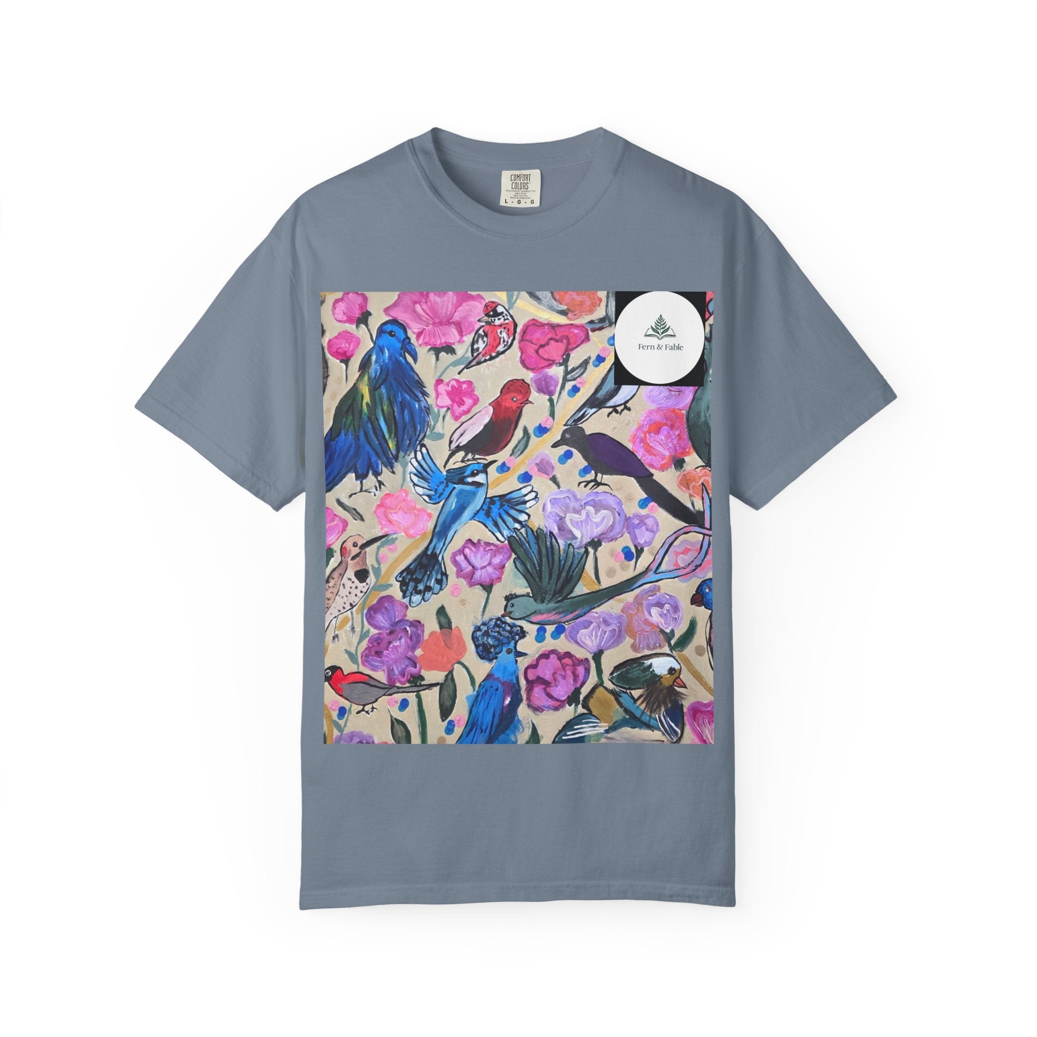Floral Hummingbird T-Shirt — "Do Good Be Good Stay Queen" Back Print