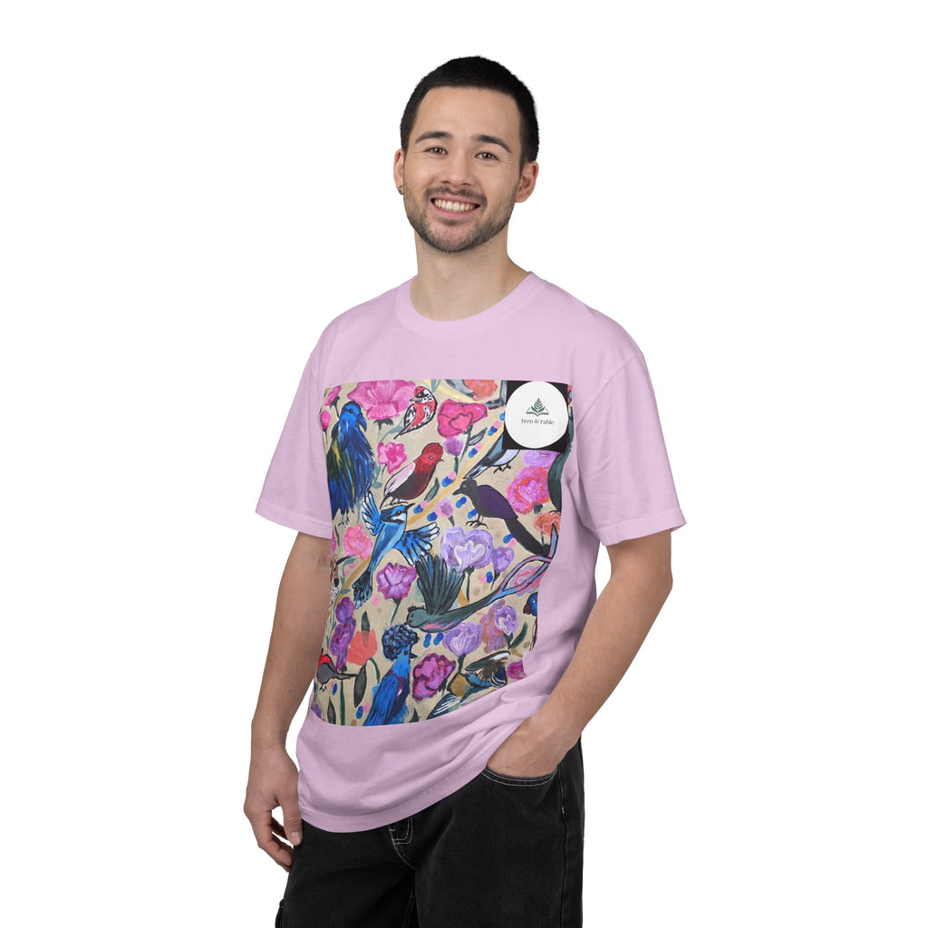 Floral Hummingbird T-Shirt — "Do Good Be Good Stay Queen" Back Print
