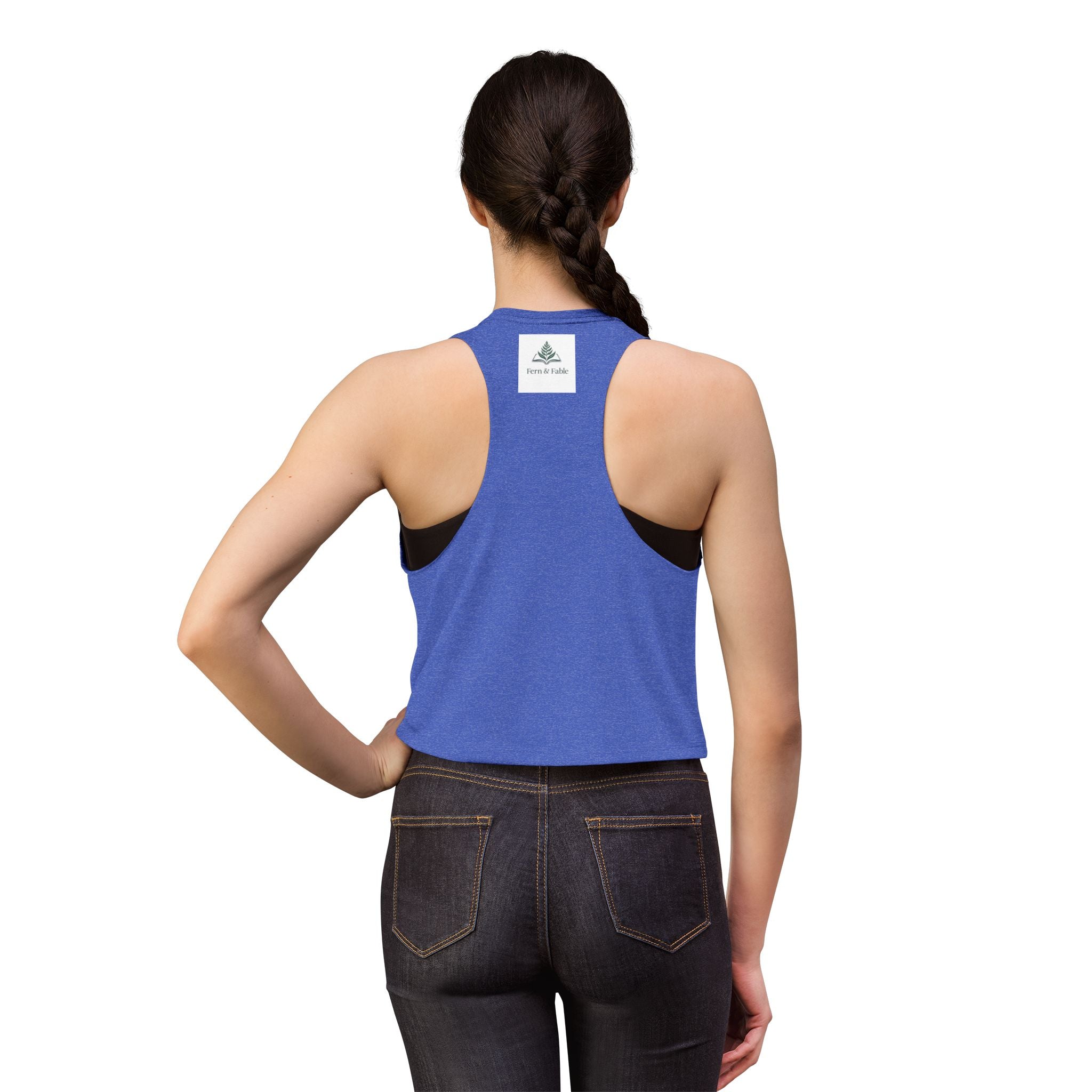 Eagle Portrait Women's Crop Top — Watercolor Bald Eagle Graphic Tank