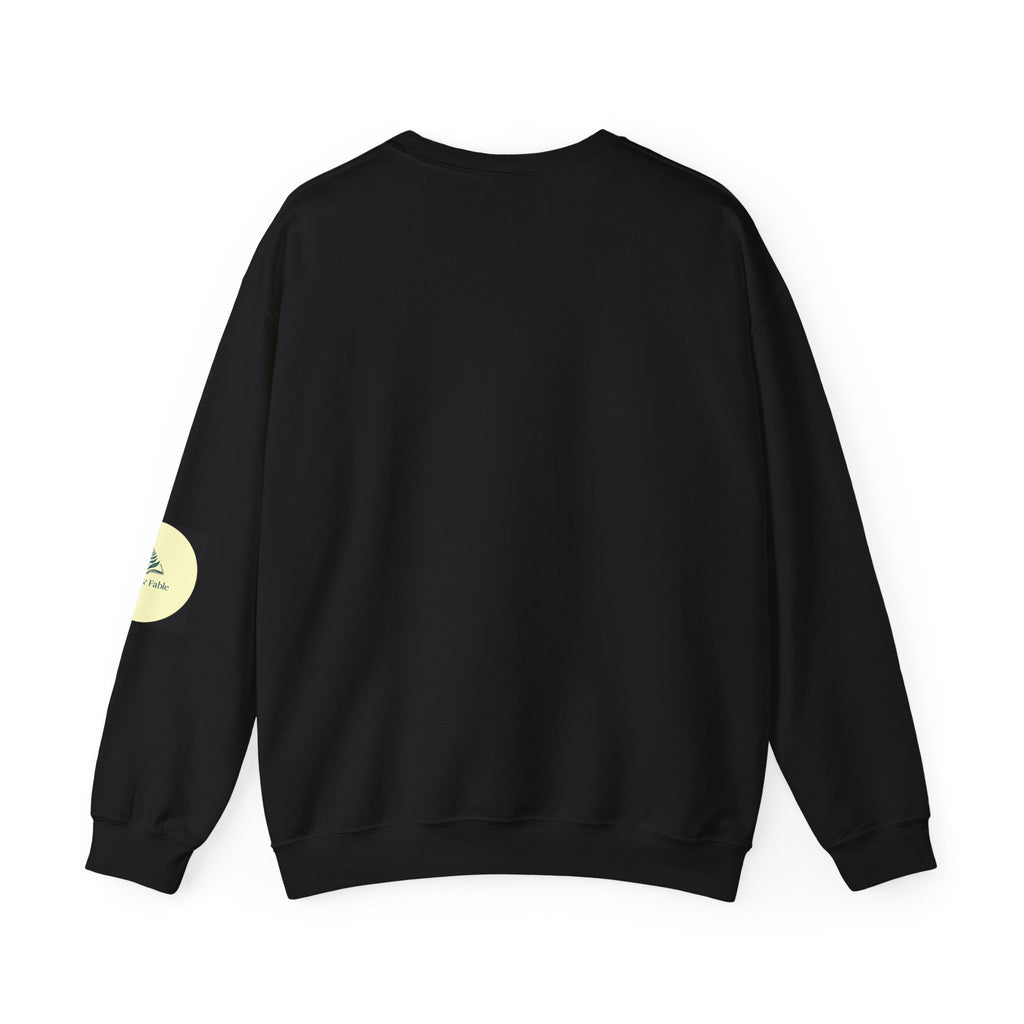 Praying Mantis/Mushroom Garden Crewneck Sweatshirt — Psychedelic Fungi Art
