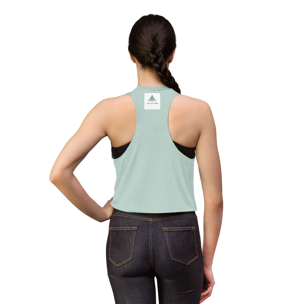 Eagle Portrait Women's Crop Top — Watercolor Bald Eagle Graphic Tank
