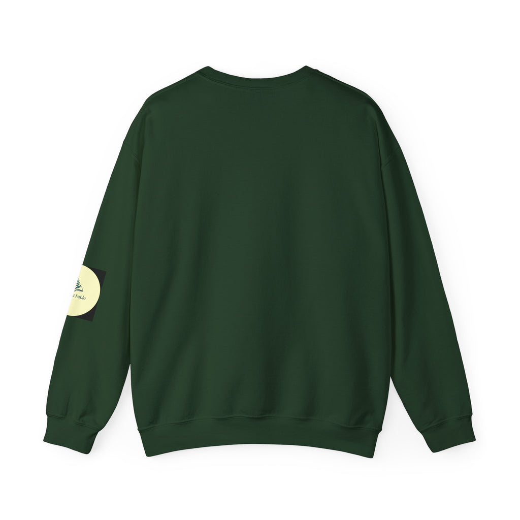 Praying Mantis/Mushroom Garden Crewneck Sweatshirt — Psychedelic Fungi Art