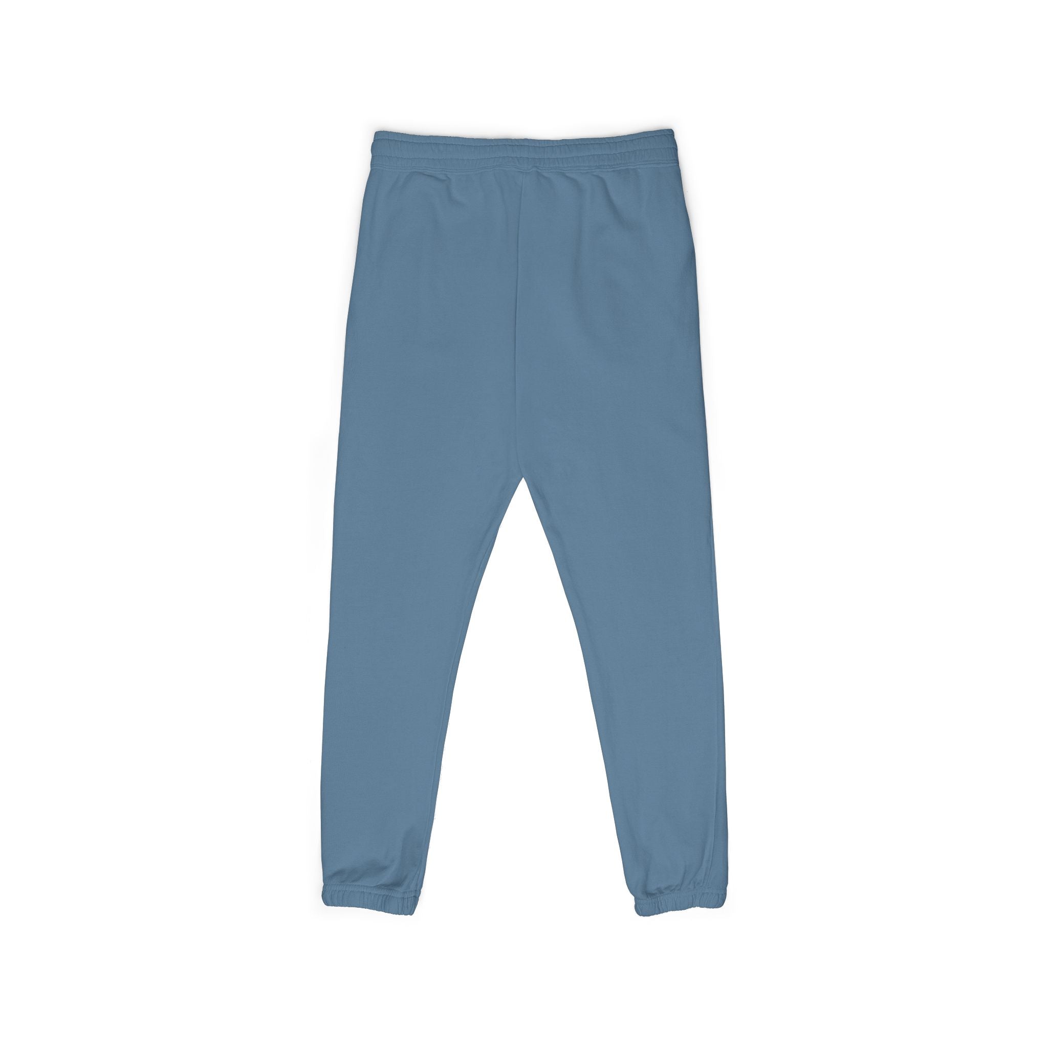 Embroidered Circle Logo Sweatpants — Garment-Dyed Fleece Joggers