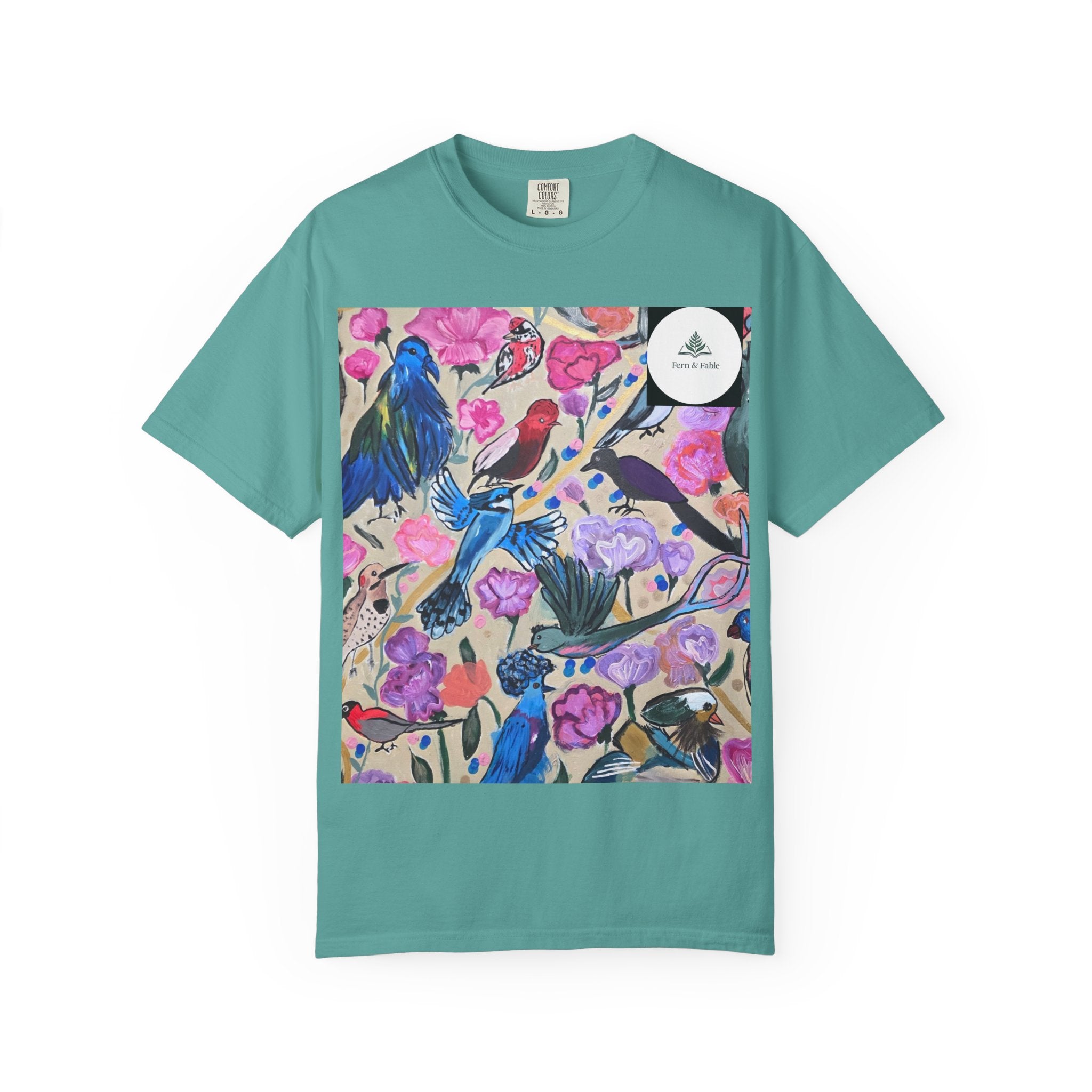 Floral Hummingbird T-Shirt — "Do Good Be Good Stay Queen" Back Print