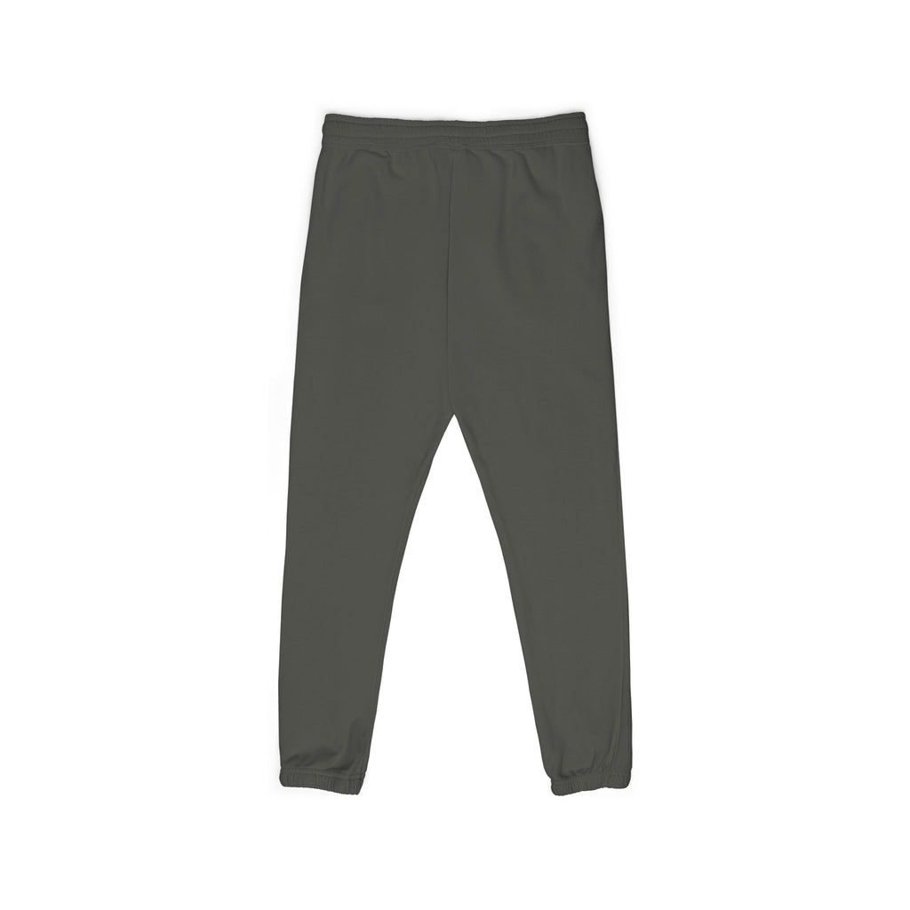 Embroidered Circle Logo Sweatpants — Garment-Dyed Fleece Joggers