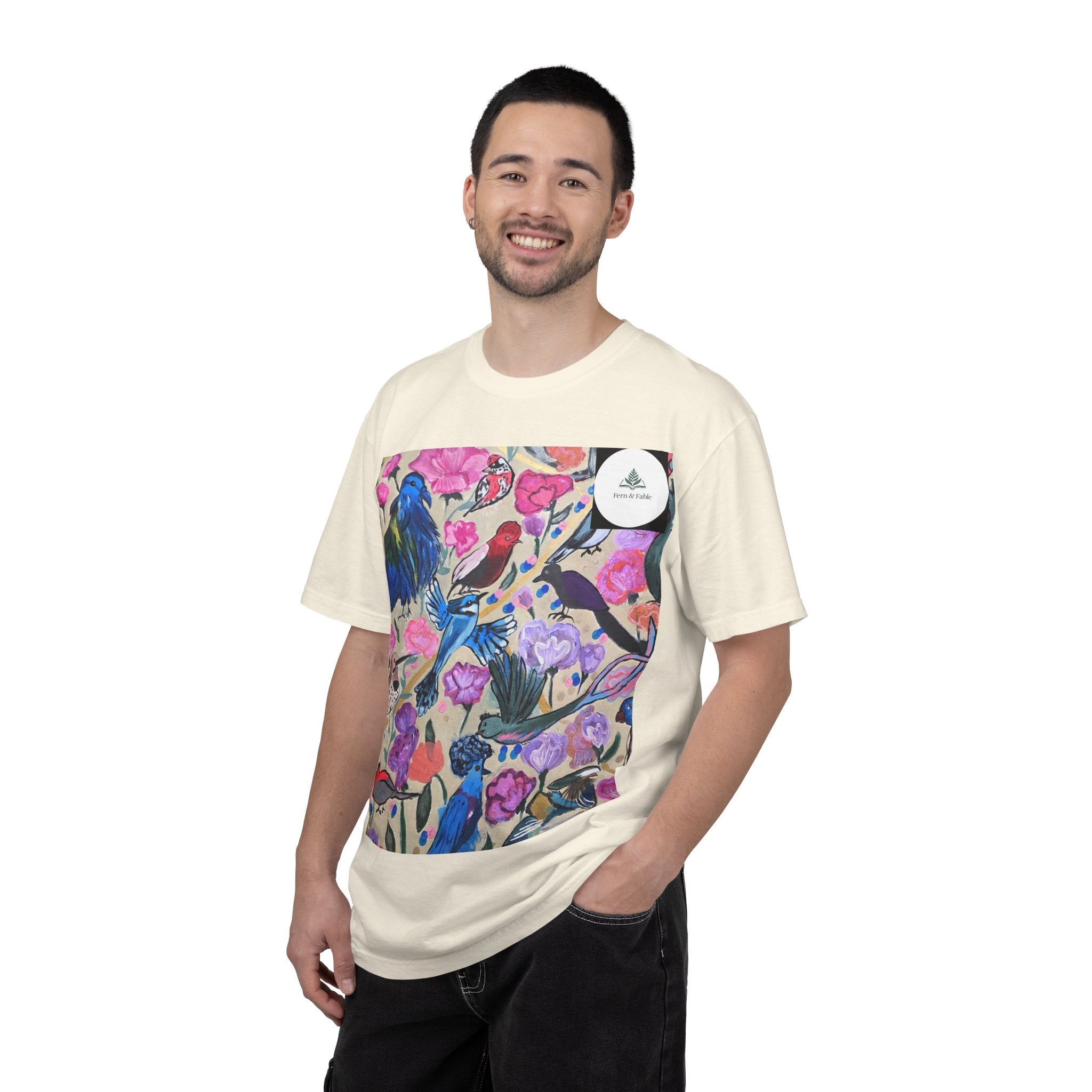 Floral Hummingbird T-Shirt — "Do Good Be Good Stay Queen" Back Print