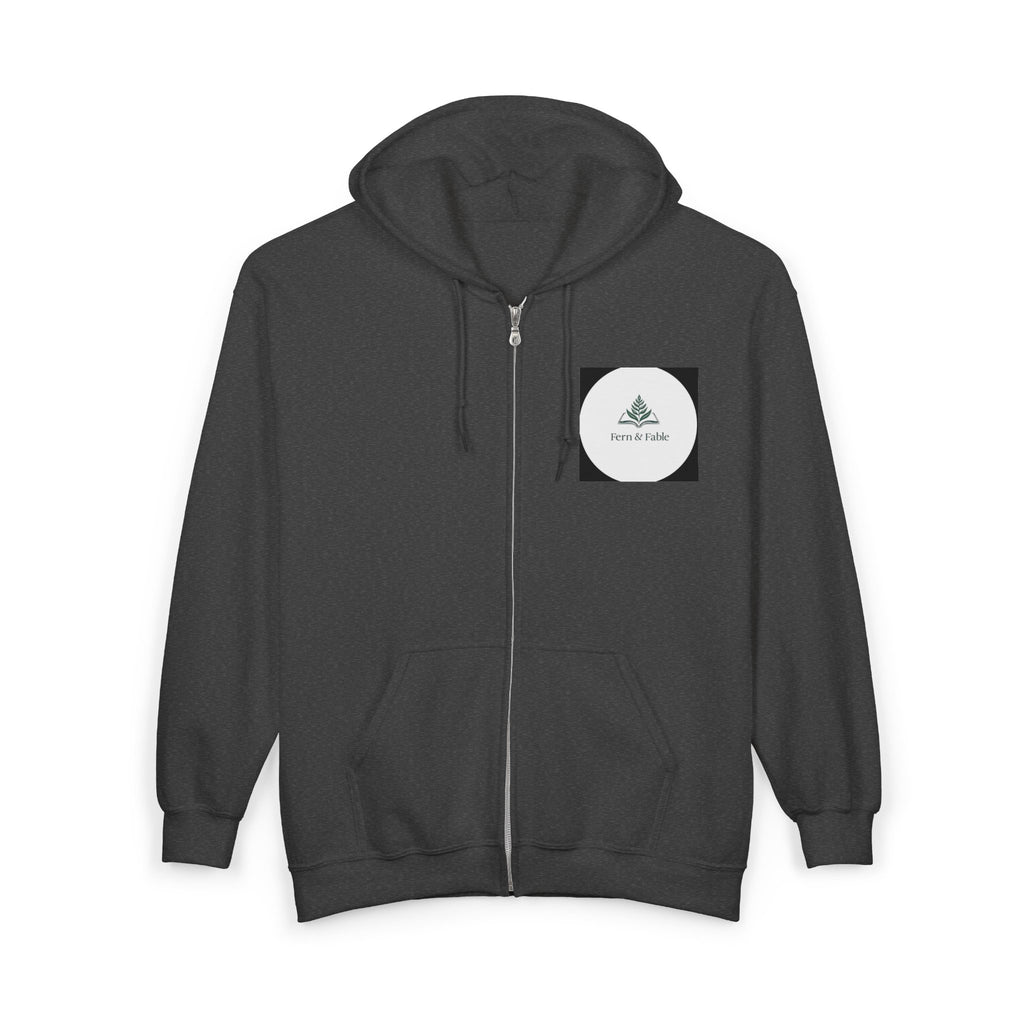 Wolf Howl Zip Hoodie — Artistic Watercolor Wolf Full-Zip Sweatshirt