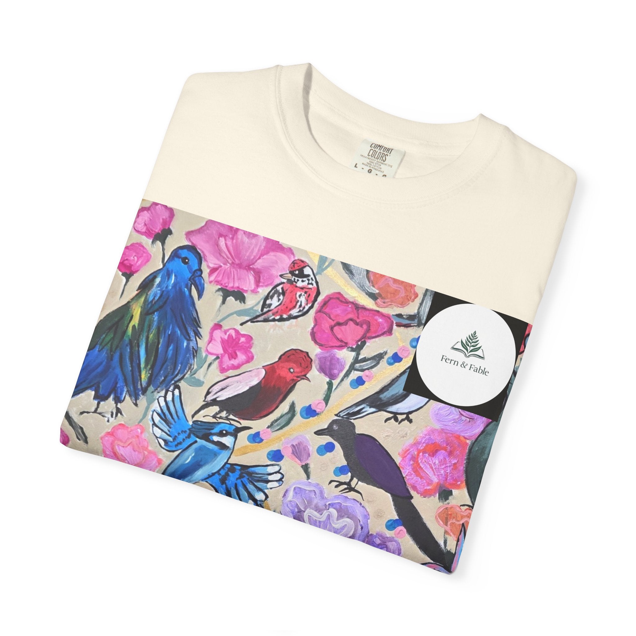 Floral Hummingbird T-Shirt — "Do Good Be Good Stay Queen" Back Print
