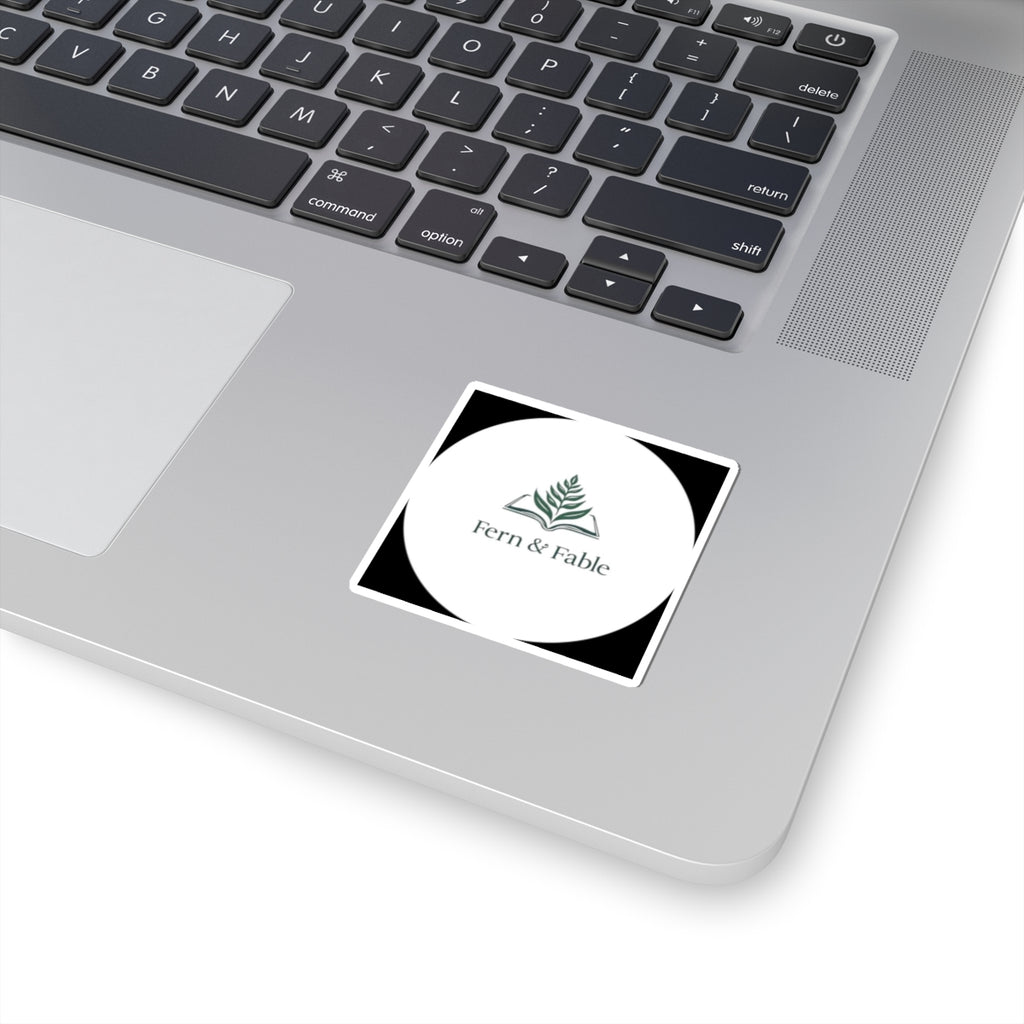 Fern & Fable Logo Sticker — Kiss-Cut Round Brand Decal