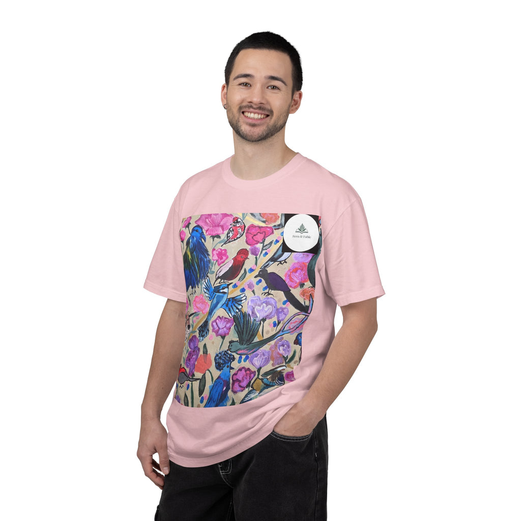 Floral Hummingbird T-Shirt — "Do Good Be Good Stay Queen" Back Print