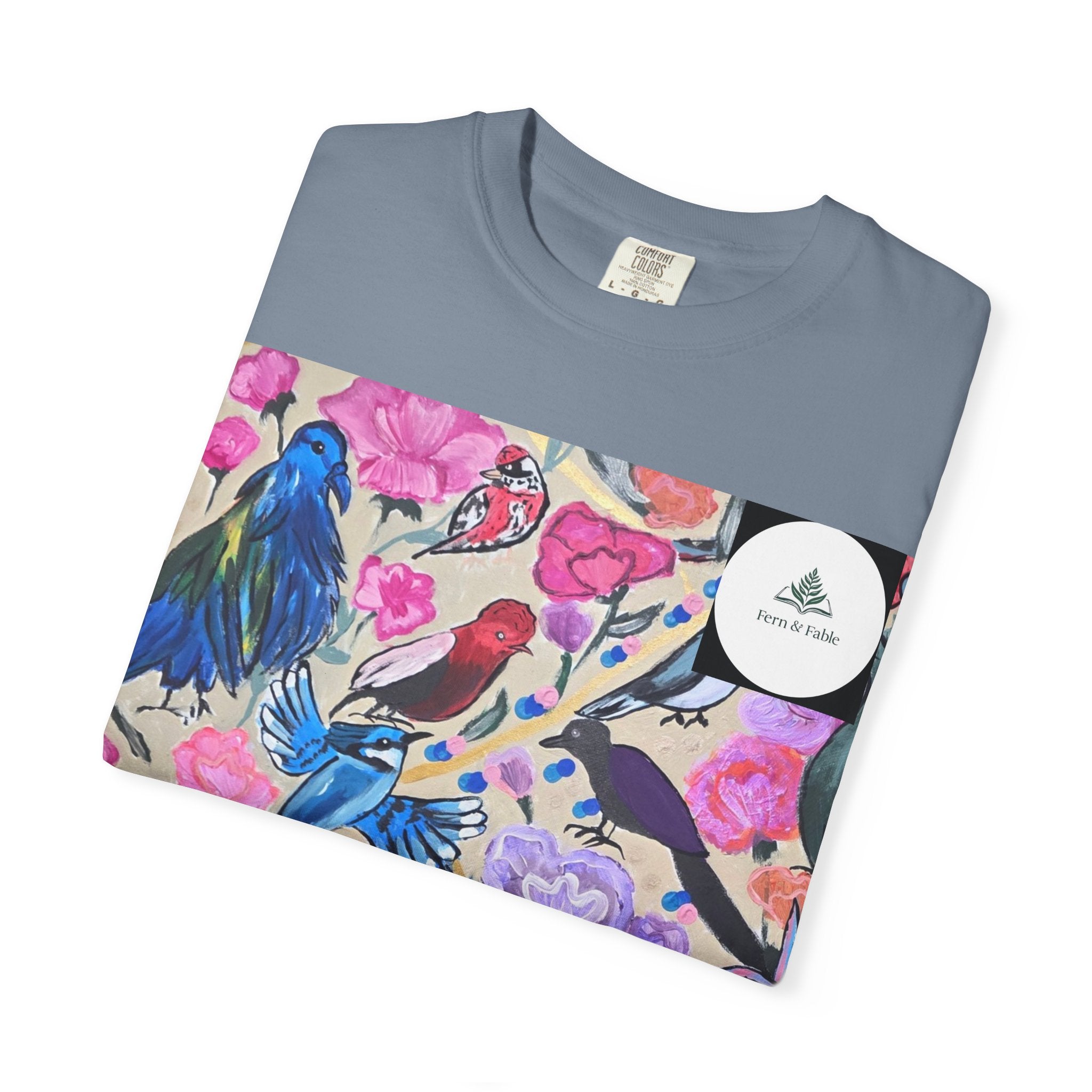 Floral Hummingbird T-Shirt — "Do Good Be Good Stay Queen" Back Print