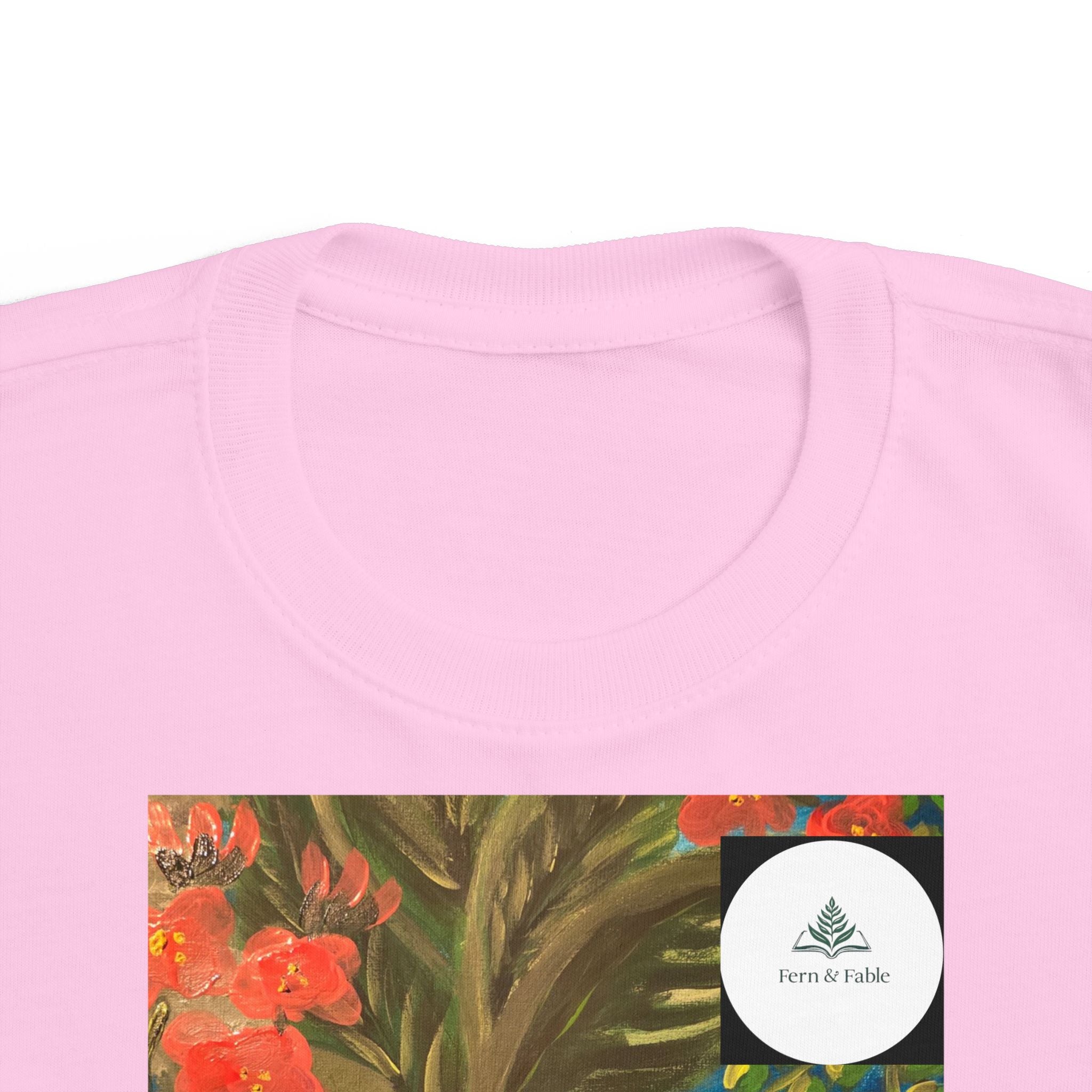 Toddler Tee — Colorful Tropical Floral Print Kids Shirt