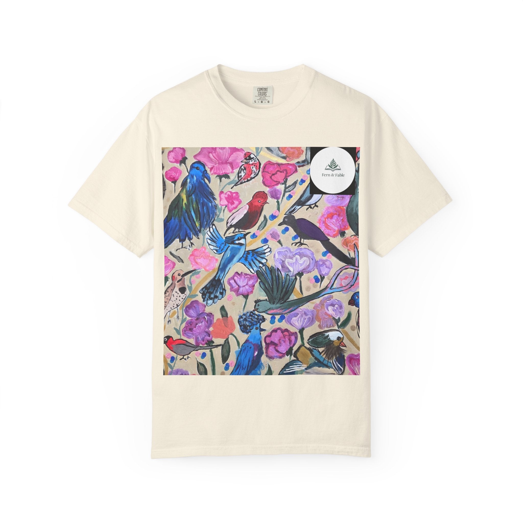 Floral Hummingbird T-Shirt — "Do Good Be Good Stay Queen" Back Print