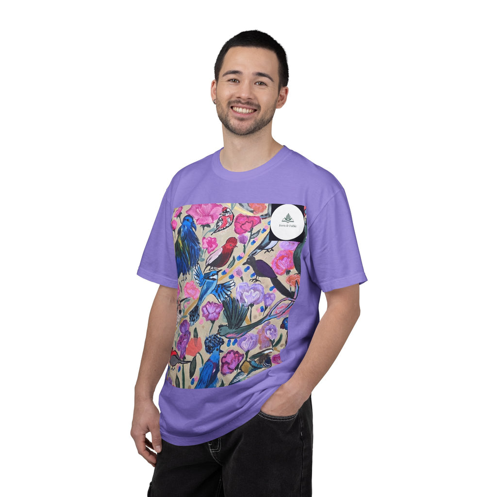 Floral Hummingbird T-Shirt — "Do Good Be Good Stay Queen" Back Print