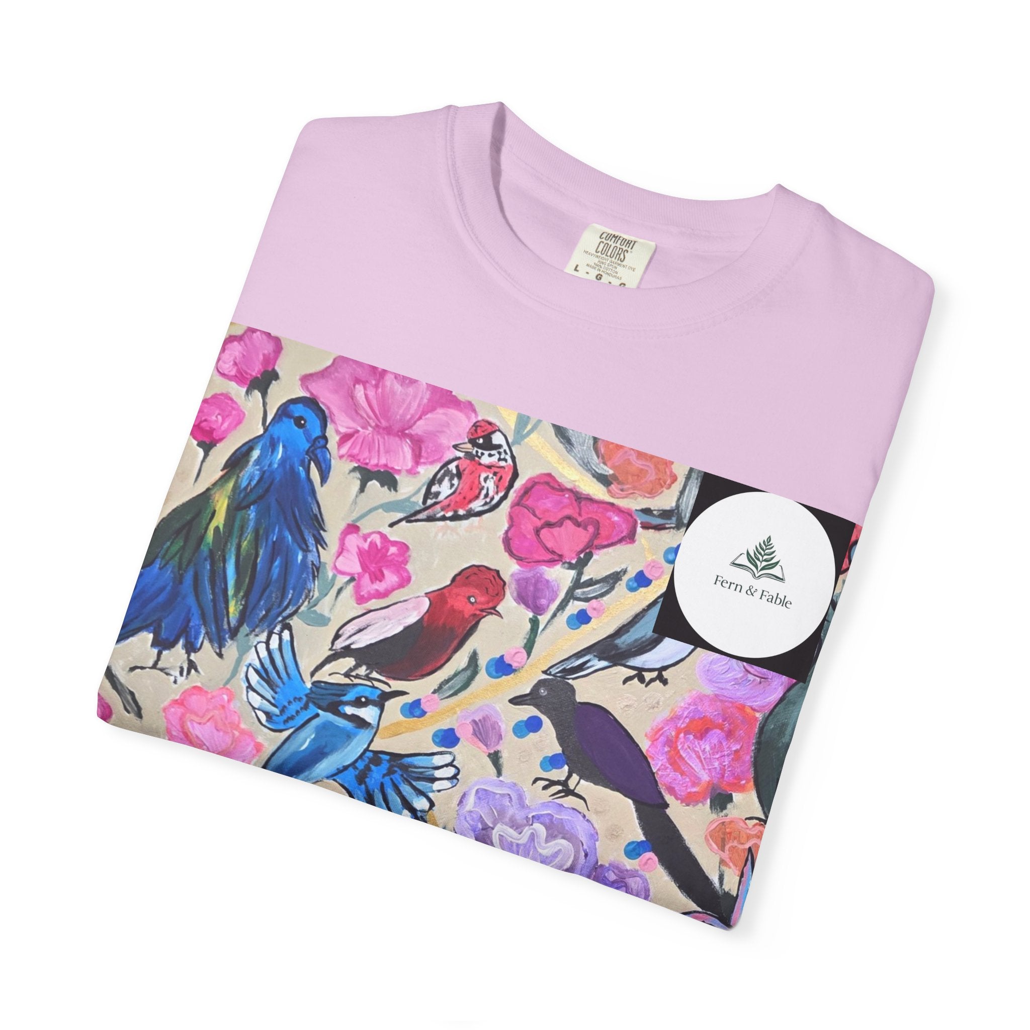 Floral Hummingbird T-Shirt — "Do Good Be Good Stay Queen" Back Print