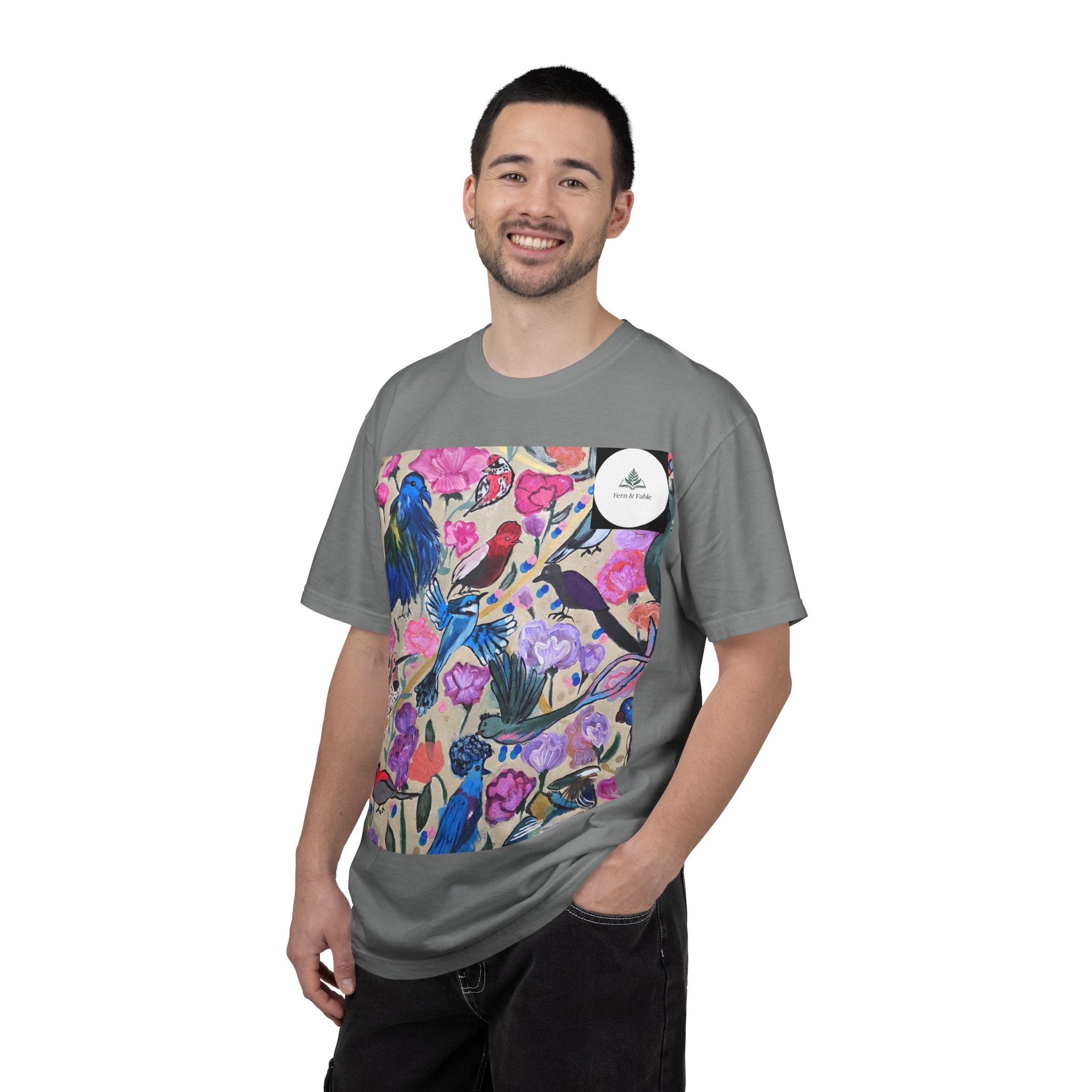 Floral Hummingbird T-Shirt — "Do Good Be Good Stay Queen" Back Print