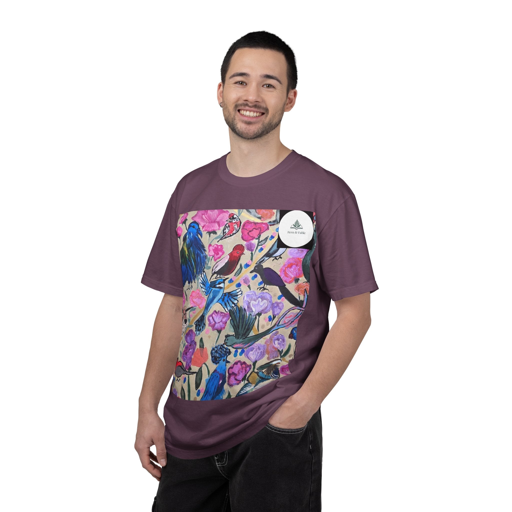 Floral Hummingbird T-Shirt — "Do Good Be Good Stay Queen" Back Print