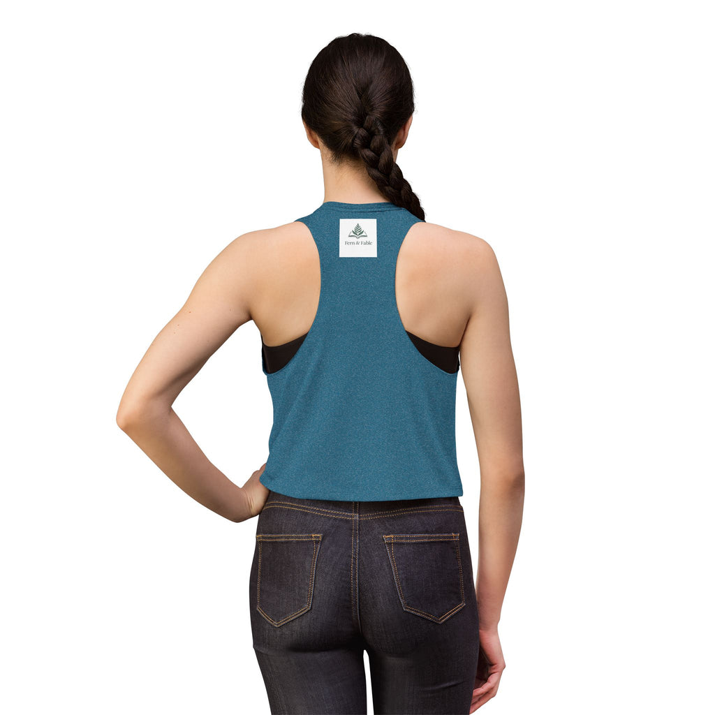 Eagle Portrait Women's Crop Top — Watercolor Bald Eagle Graphic Tank