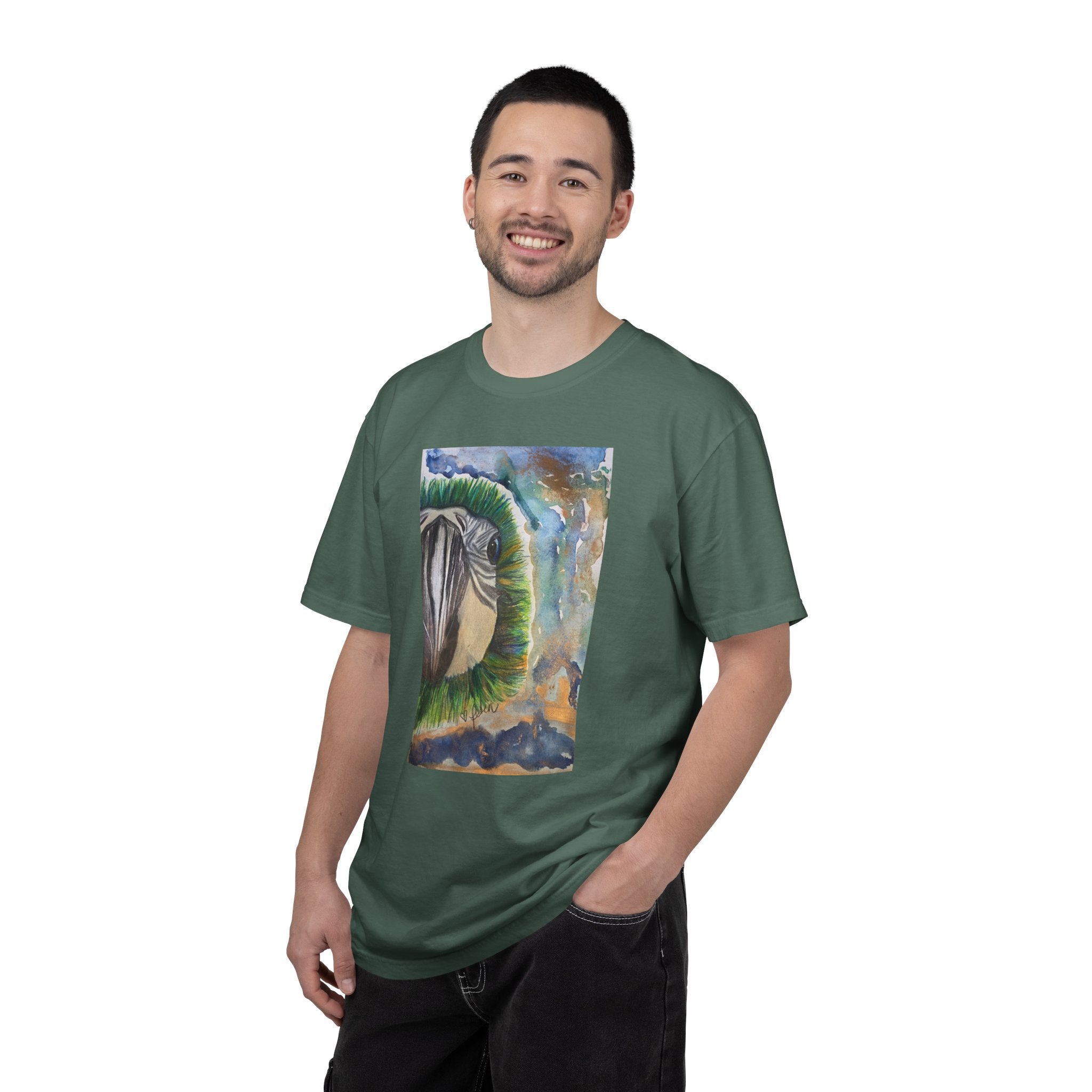 Parrot Eye Art T-Shirt — Colorful Tropical Bird Graphic Tee