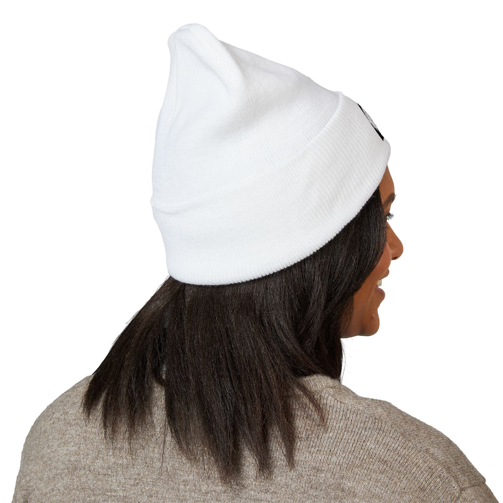 Embroidered Cuffed Beanie — Minimal Logo Winter Hat
