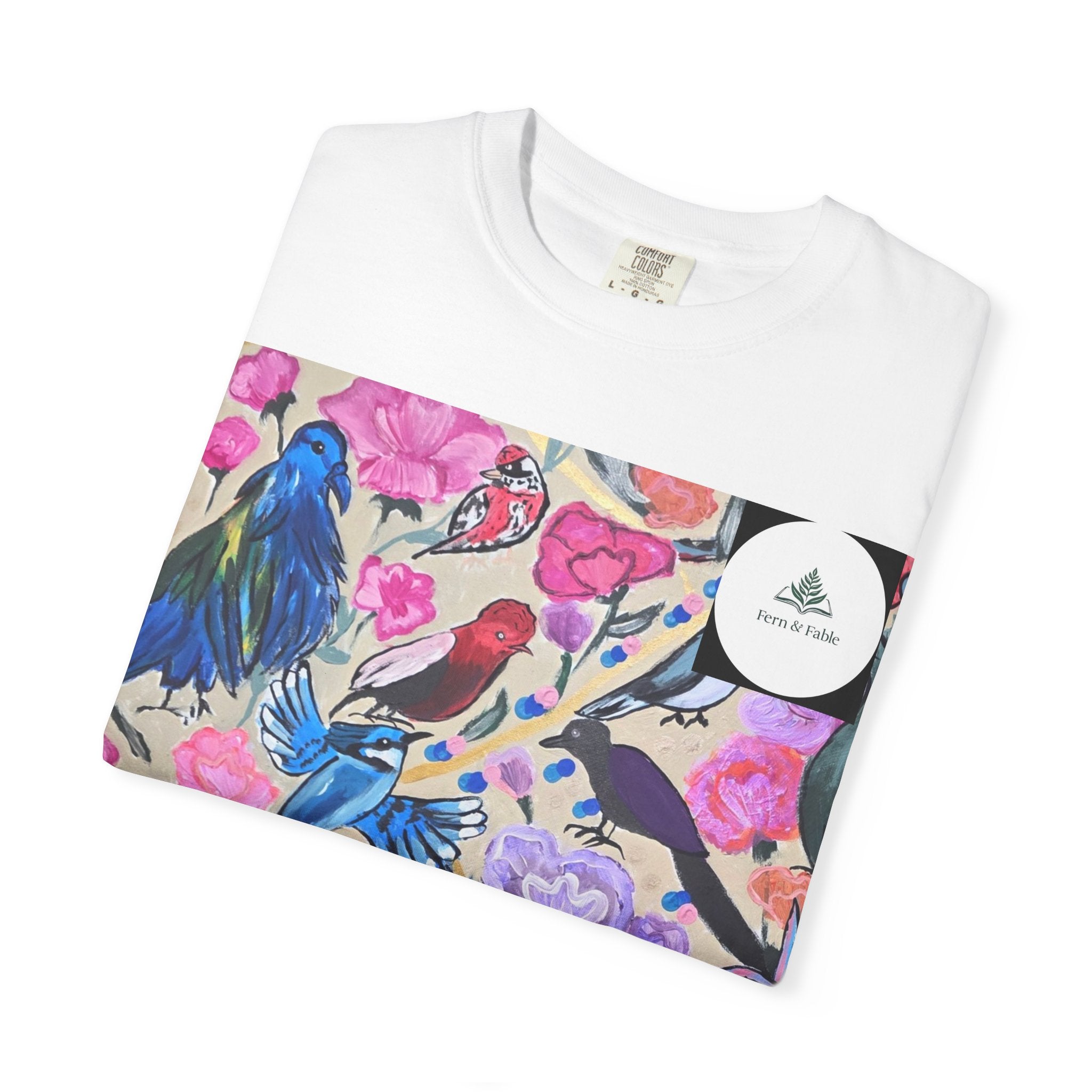 Floral Hummingbird T-Shirt — "Do Good Be Good Stay Queen" Back Print
