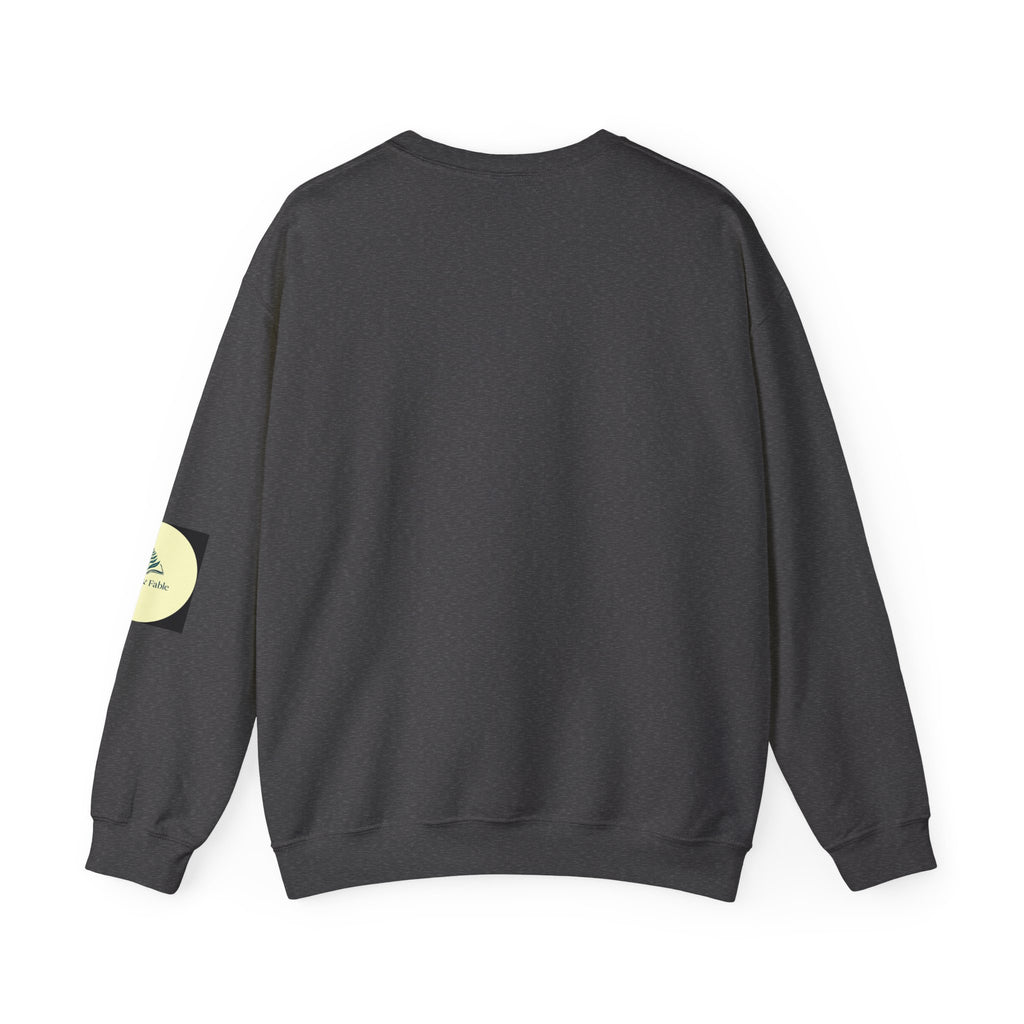 Praying Mantis/Mushroom Garden Crewneck Sweatshirt — Psychedelic Fungi Art