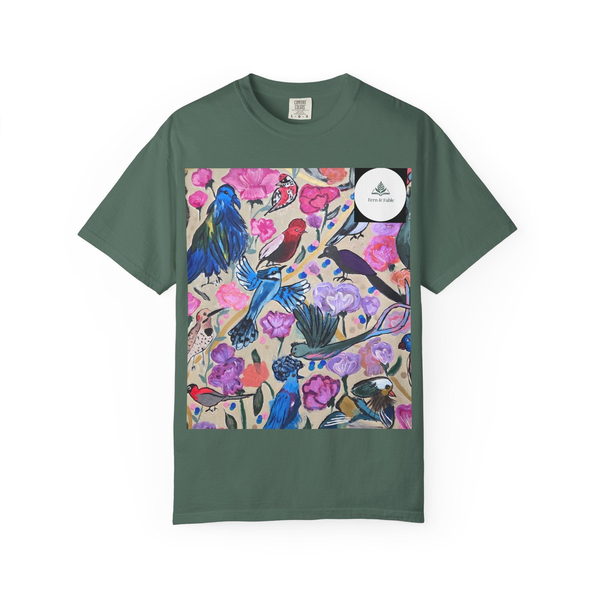 Floral Hummingbird T-Shirt — "Do Good Be Good Stay Queen" Back Print