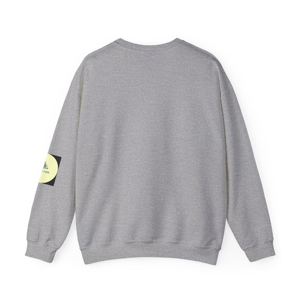 Praying Mantis/Mushroom Garden Crewneck Sweatshirt — Psychedelic Fungi Art
