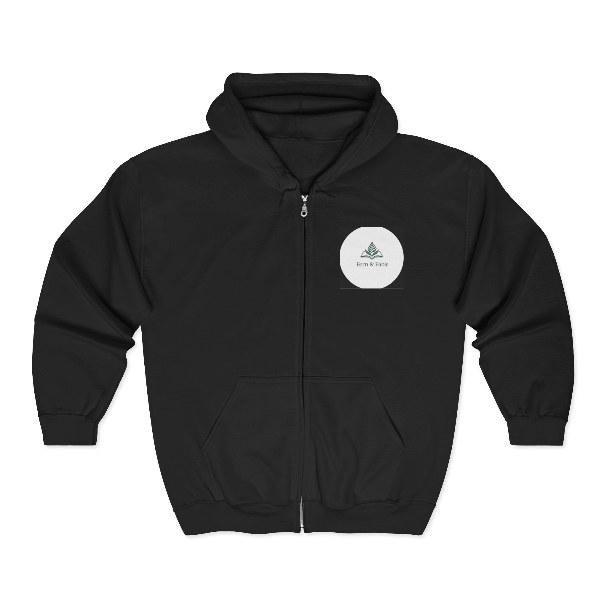 Wolf Howl Zip Hoodie — Artistic Watercolor Wolf Full-Zip Sweatshirt