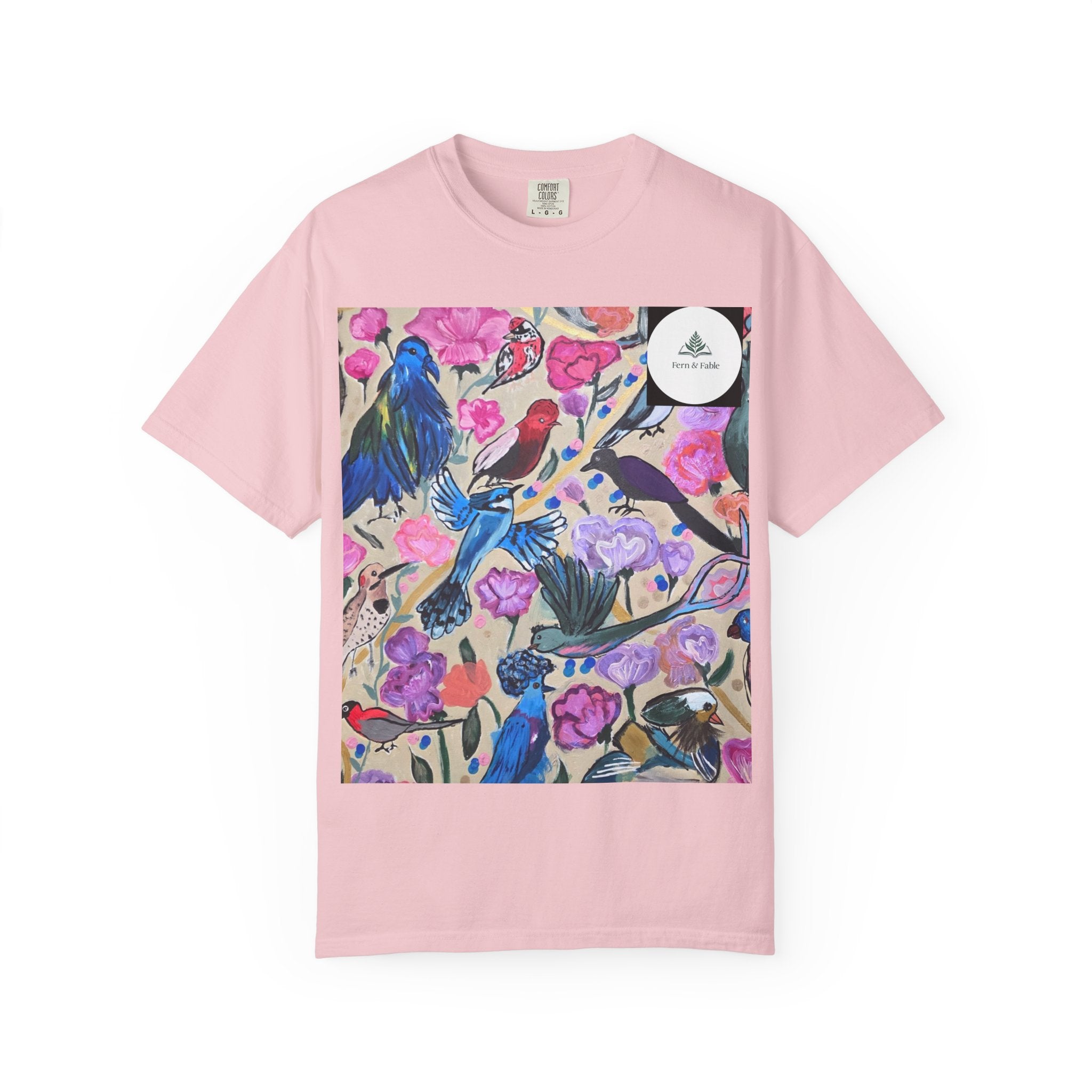 Floral Hummingbird T-Shirt — "Do Good Be Good Stay Queen" Back Print