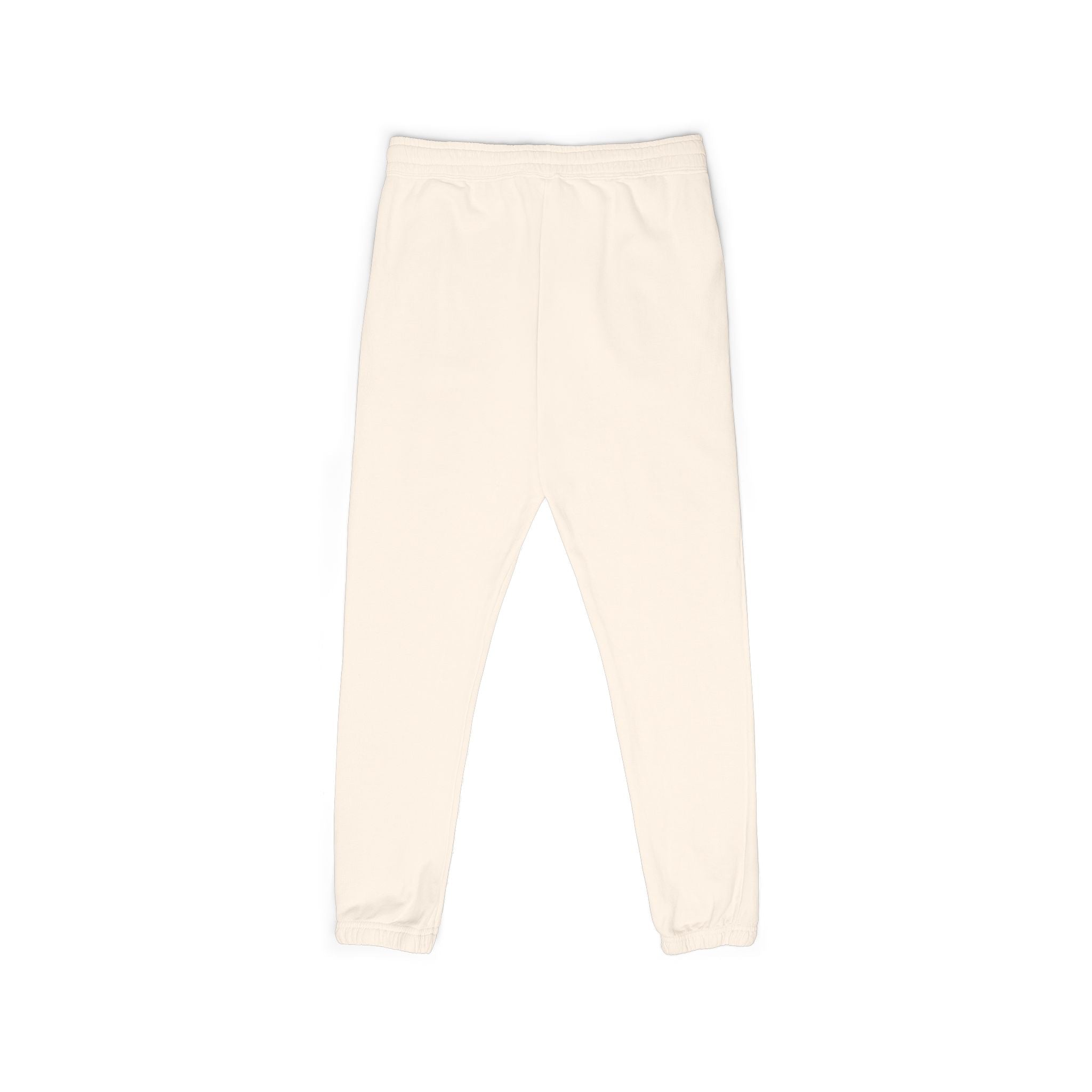 Embroidered Circle Logo Sweatpants — Garment-Dyed Fleece Joggers