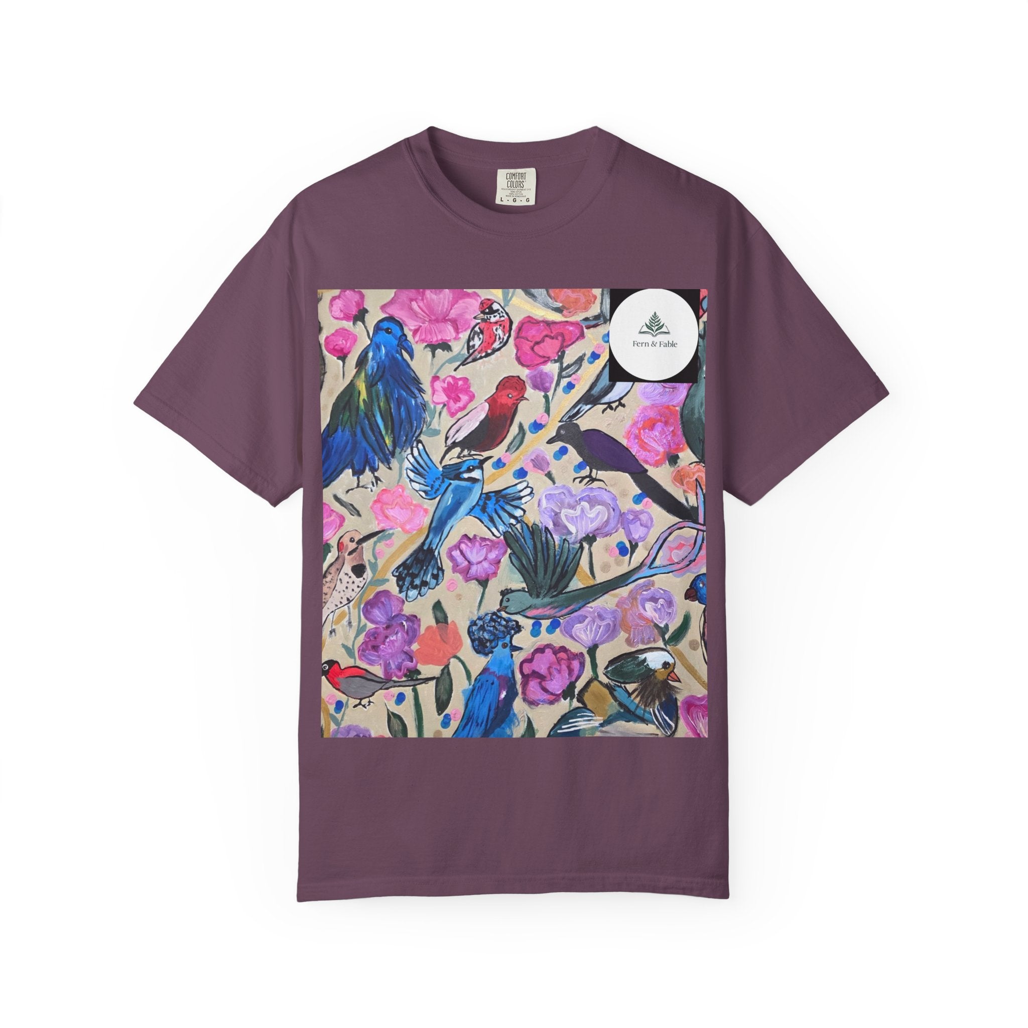 Floral Hummingbird T-Shirt — "Do Good Be Good Stay Queen" Back Print