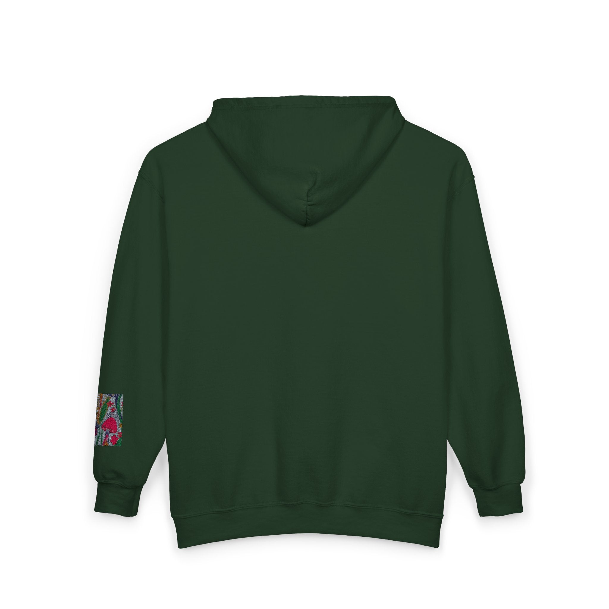 Zip Hoodie with Geometric Mandala Pocket Design